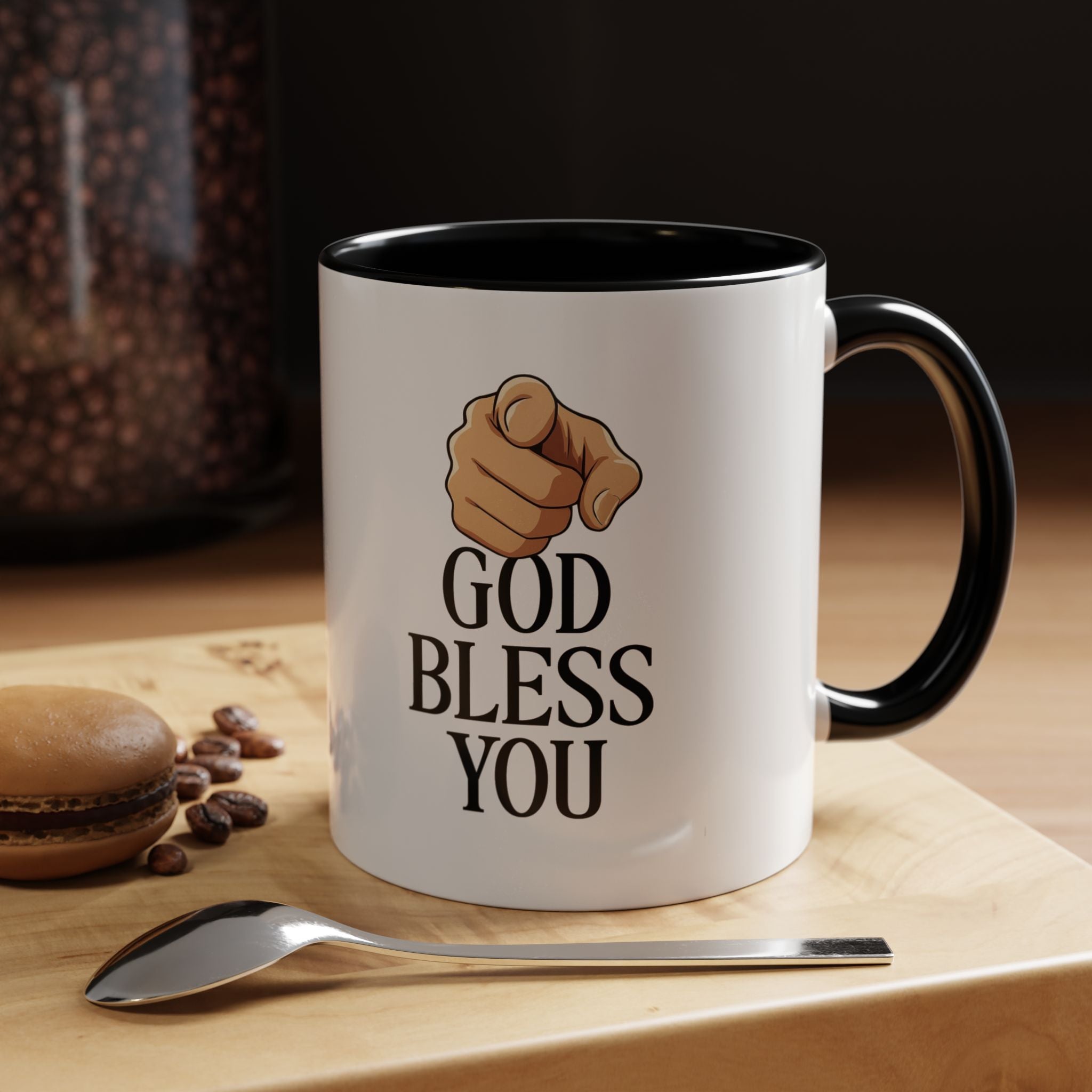 God Bless You Accent Coffee Mug
