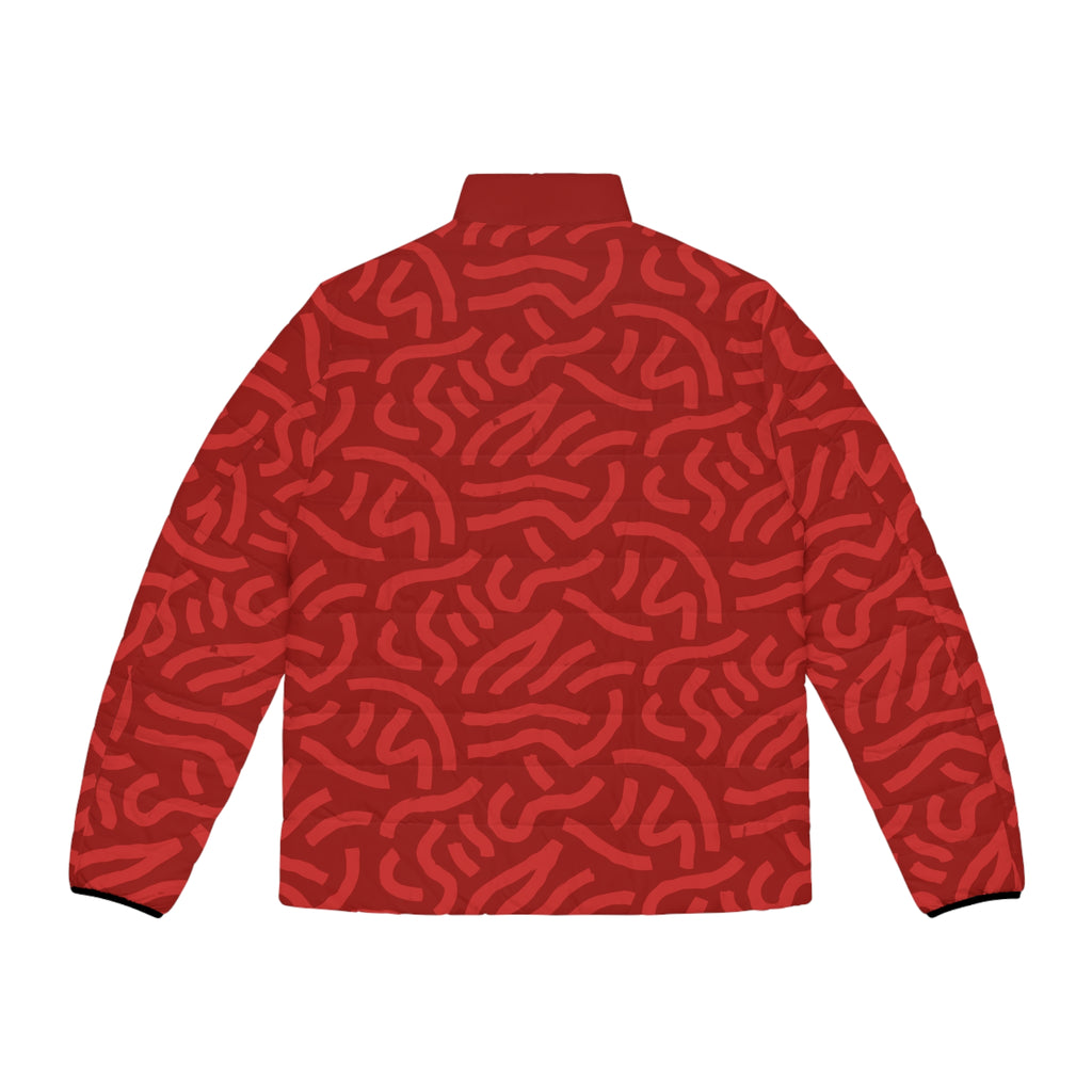 King Jesus Men’s Red Puffer Jacket