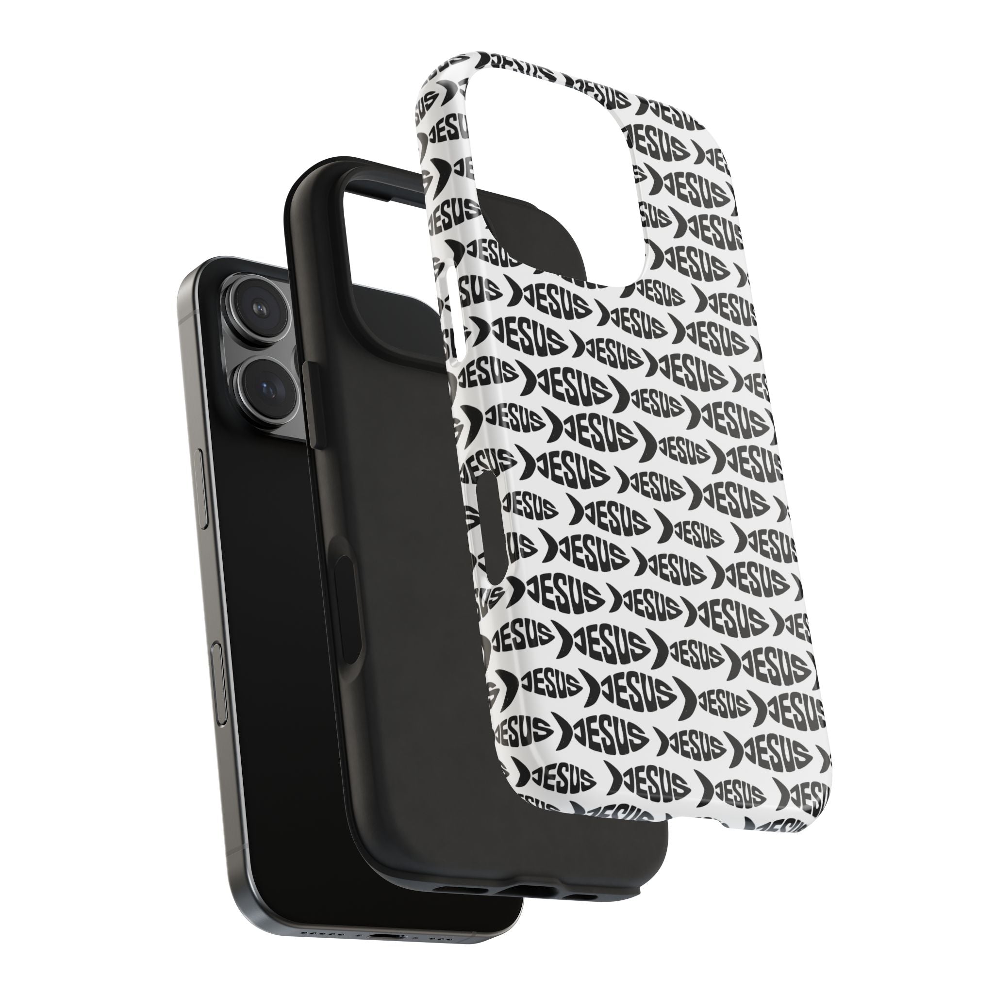 Christian Fish Pattern Tough Phone Case