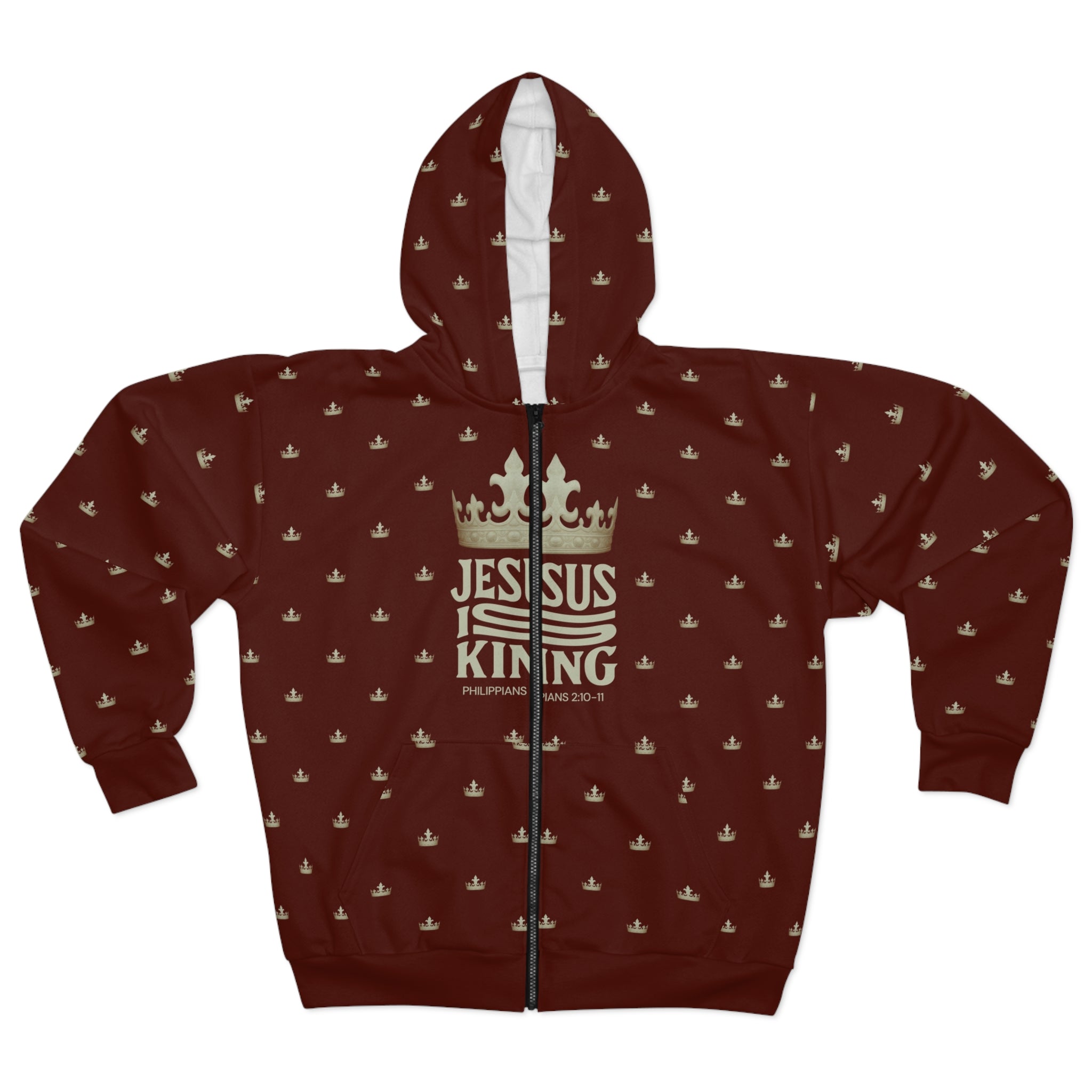 Jesus is King Unisex Zip Hoodie