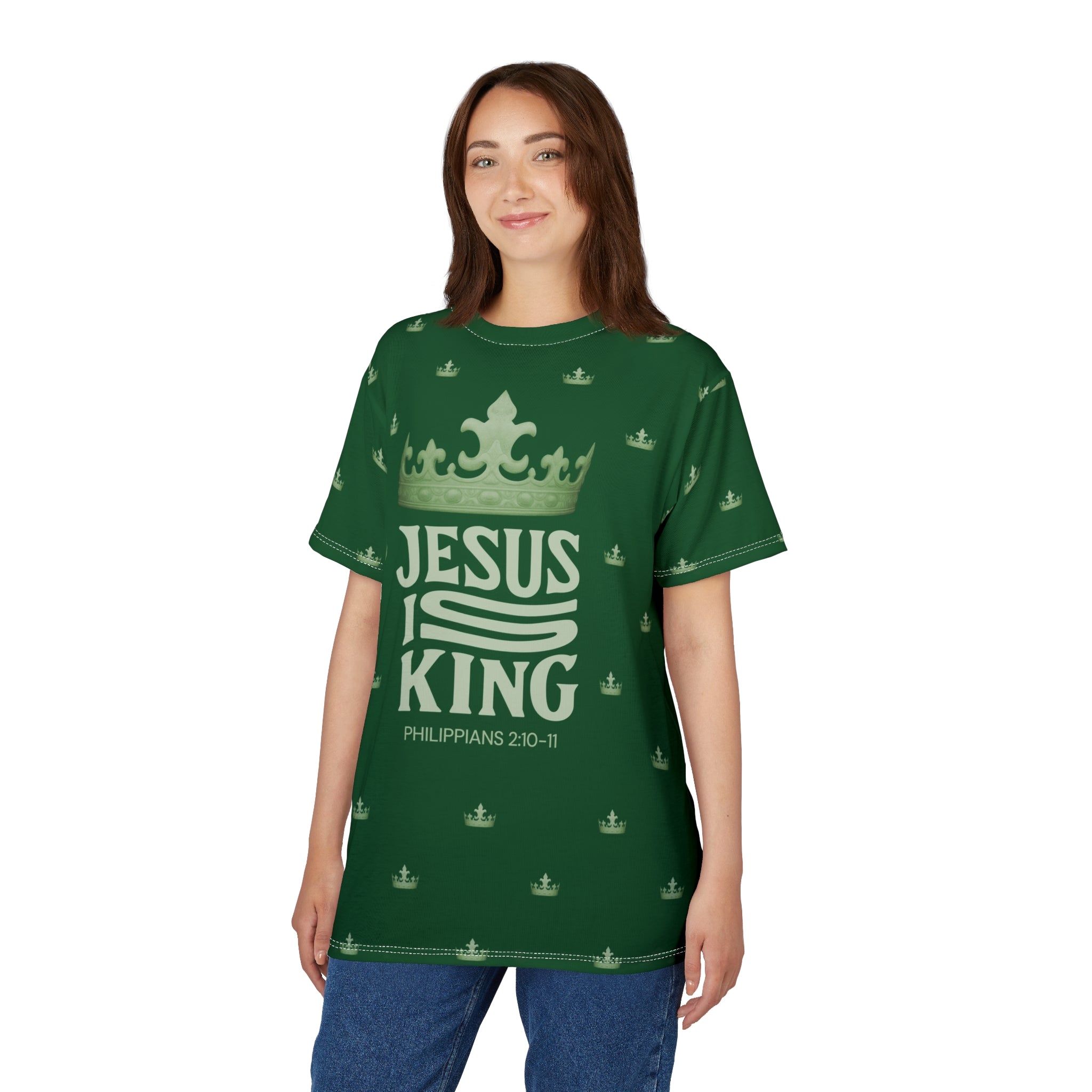 Jesus Is King Crowned Unisex Tee