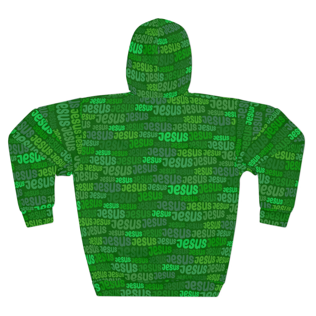 Jesus Green All-Over Print Unisex Hoodie