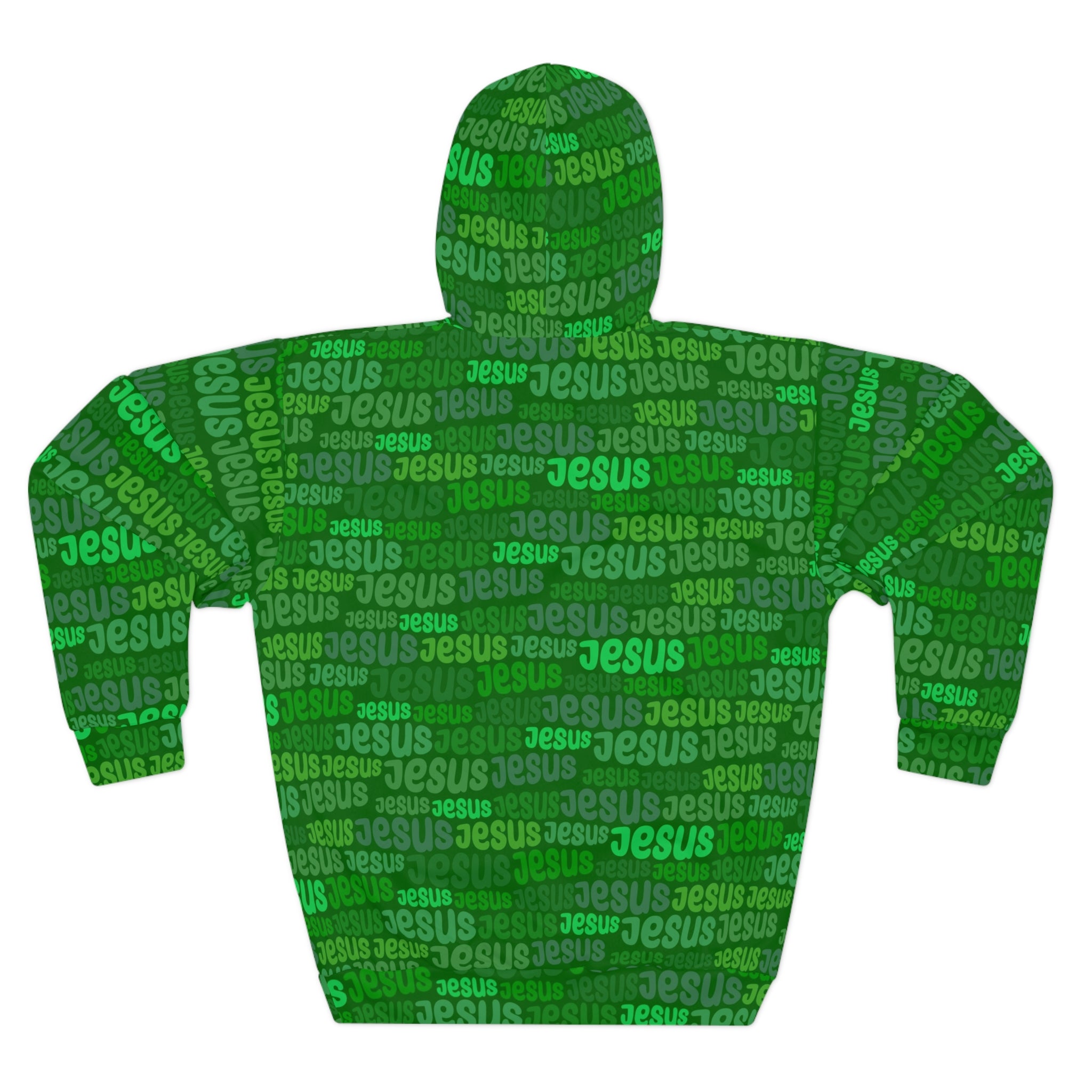 Jesus Green All-Over Print Unisex Hoodie