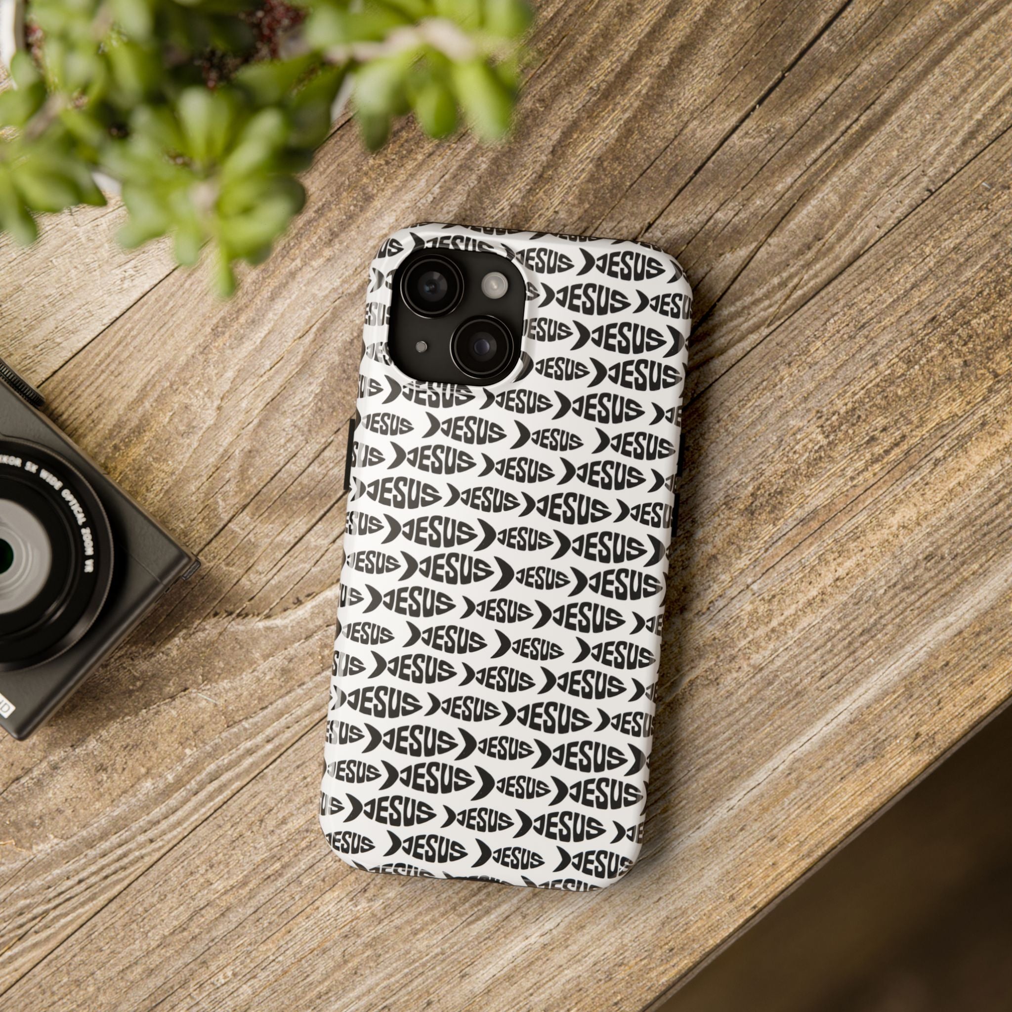 Christian Fish Pattern Tough Phone Case