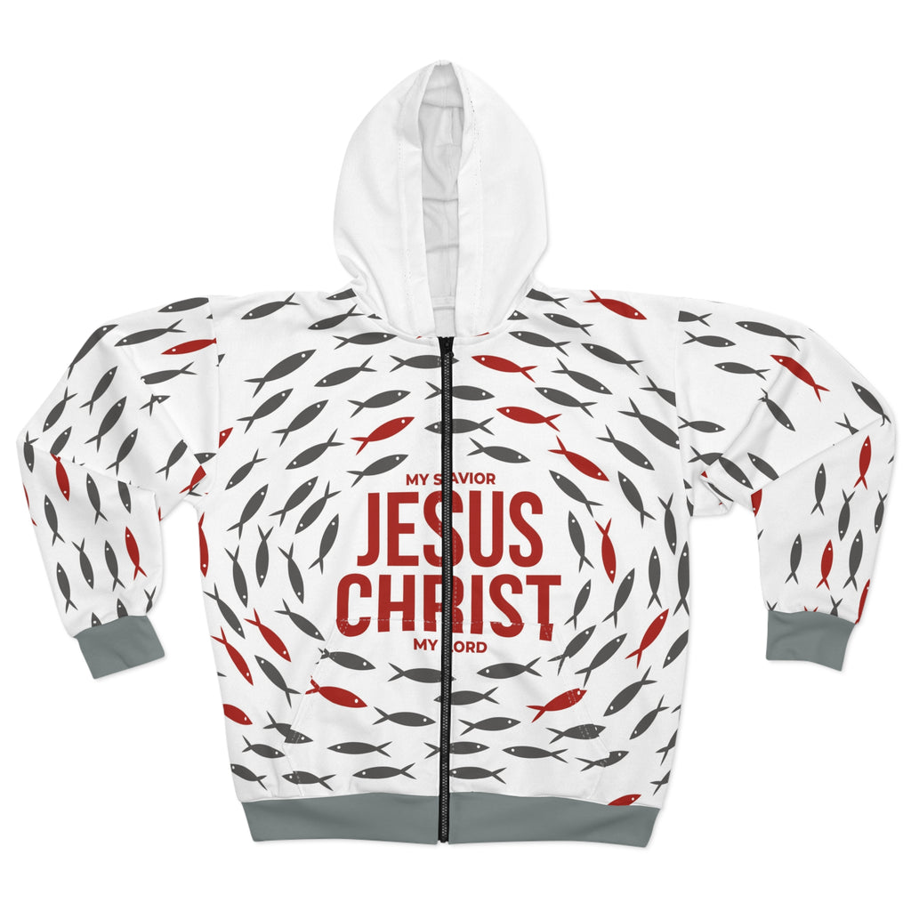 Christian Fish Zip Hoodie