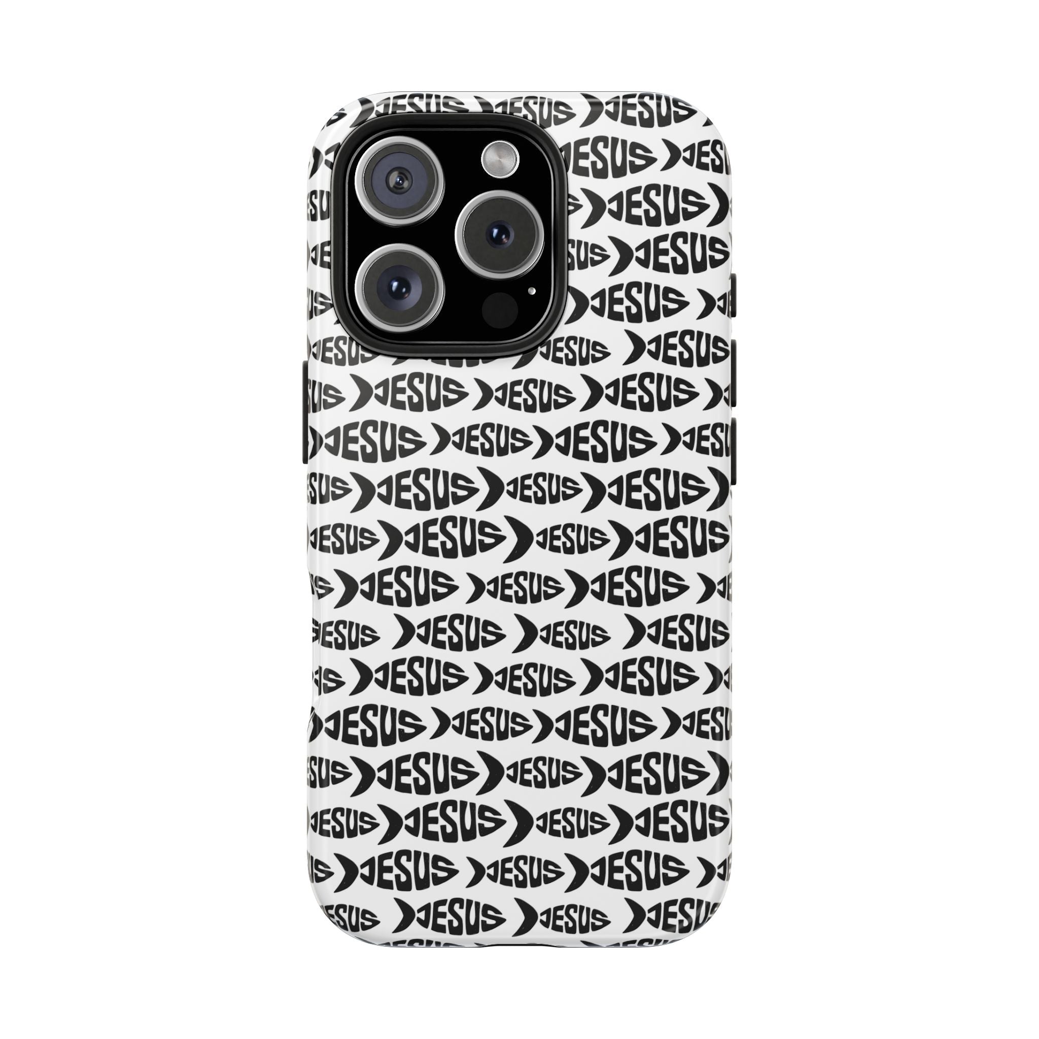 Christian Fish Pattern Tough Phone Case
