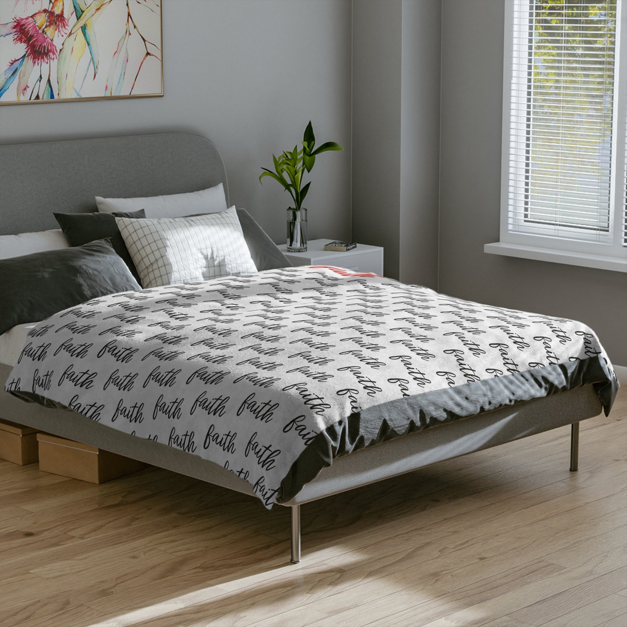 Faith Velveteen Microfiber Blanket