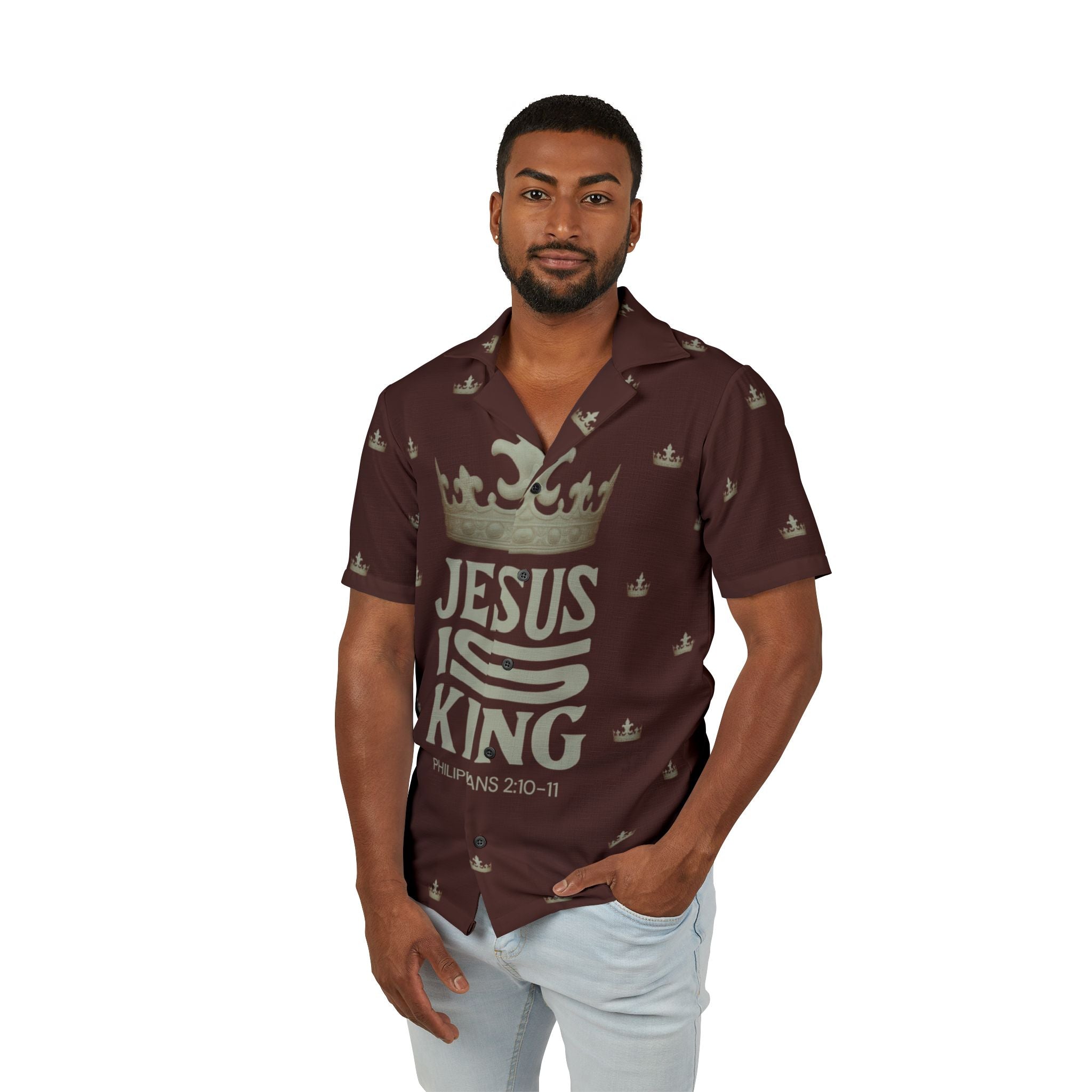 Jesus Is King Hawaiian Shirt for Men
