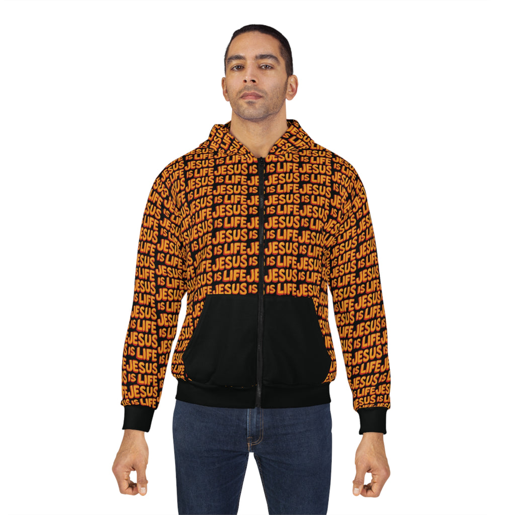 "Jesus is Life" Unisex Zip-Up Hoodie