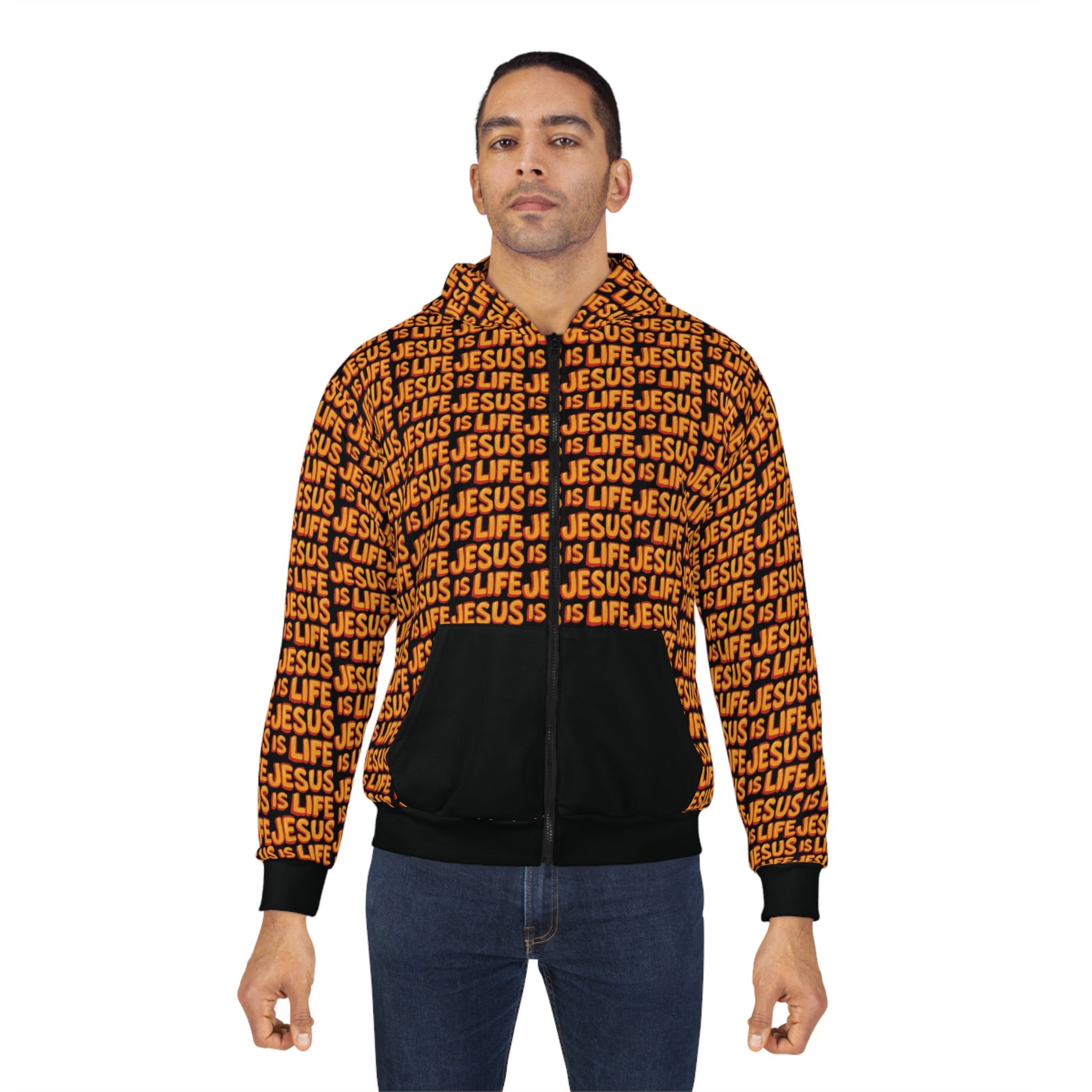 "Jesus is Life" Unisex Zip-Up Hoodie
