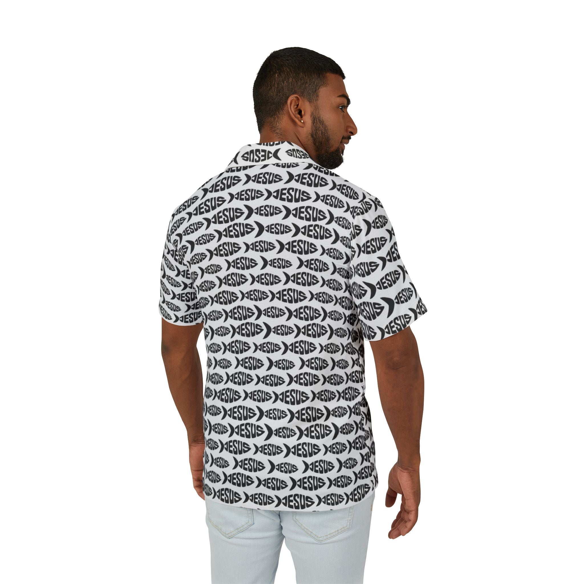 Men’s Jesus Fish Hawaiian Shirt