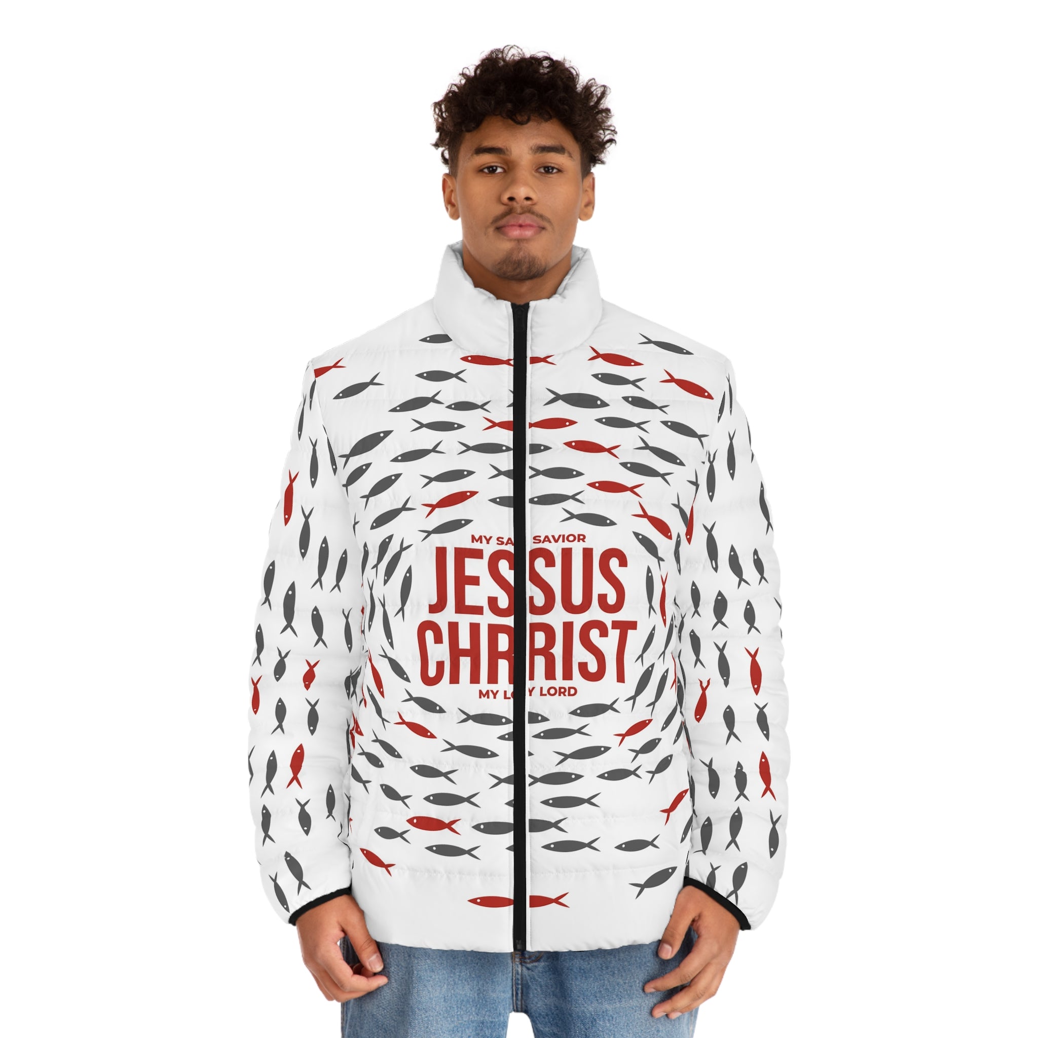 Jesus Christ Men’s Puffer Jacket