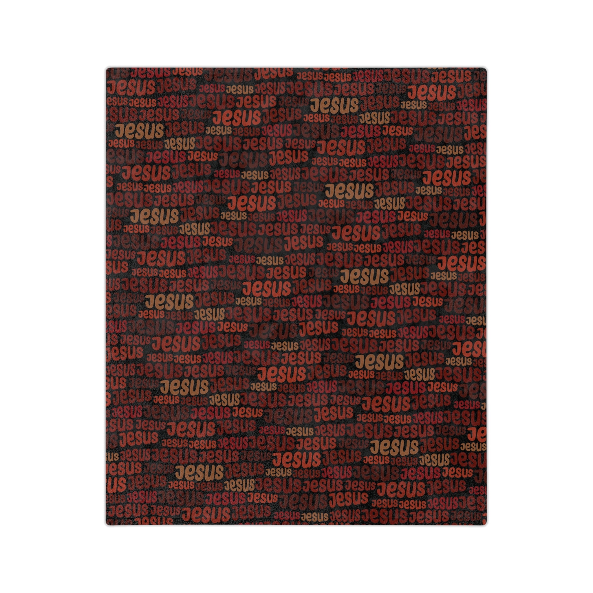Jesus Pattern Velveteen Microfiber Blanket
