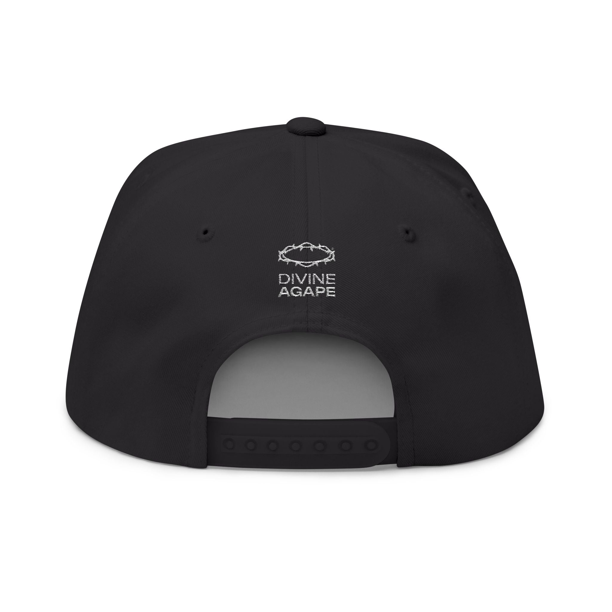 Divine Agape Embroidered Flat Bill Cap