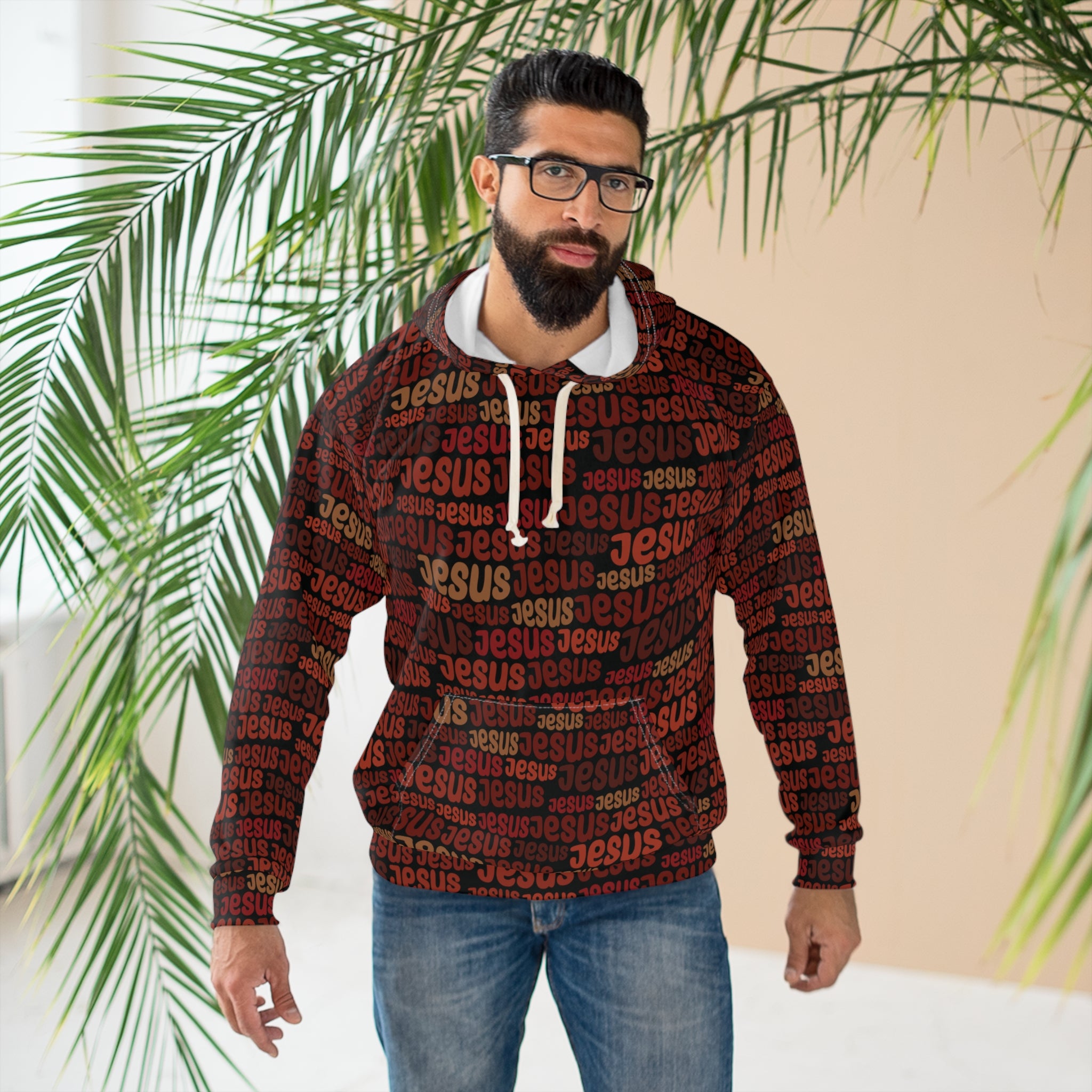 Jesus All-Over Print Unisex Hoodie