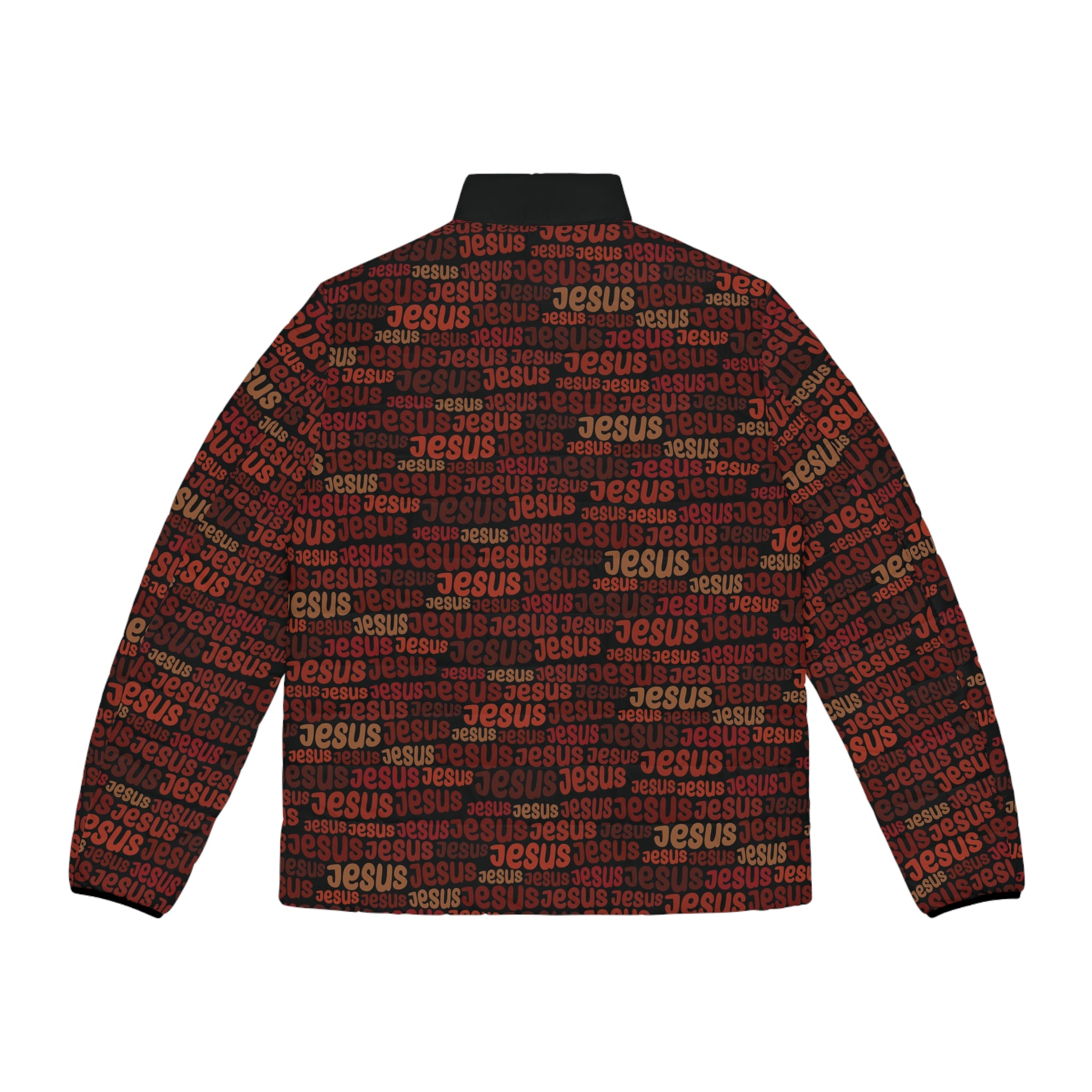 Jesus Pattern AOP Men’s Puffer Jacket