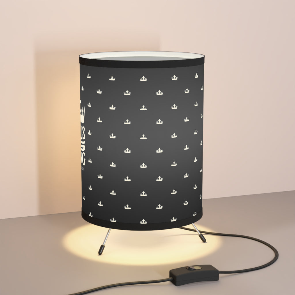 Stylish Tripod Lamp – Jesus is King Design