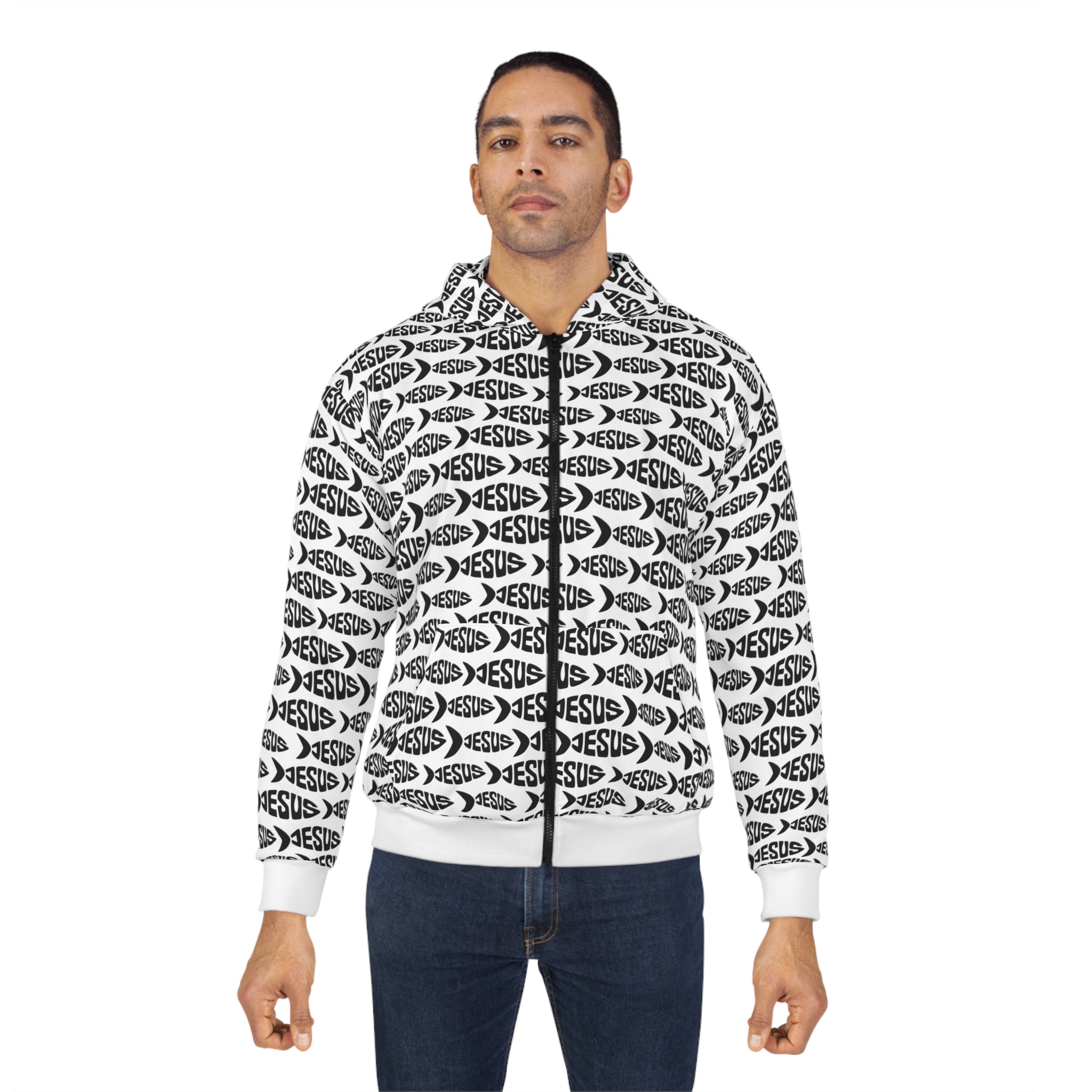 Jesus Fish Unisex Zip Hoodie