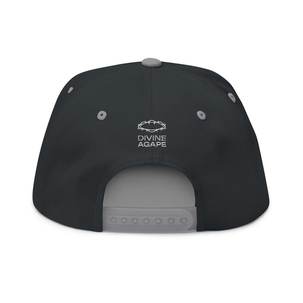 Divine Agape Embroidered Flat Bill Cap
