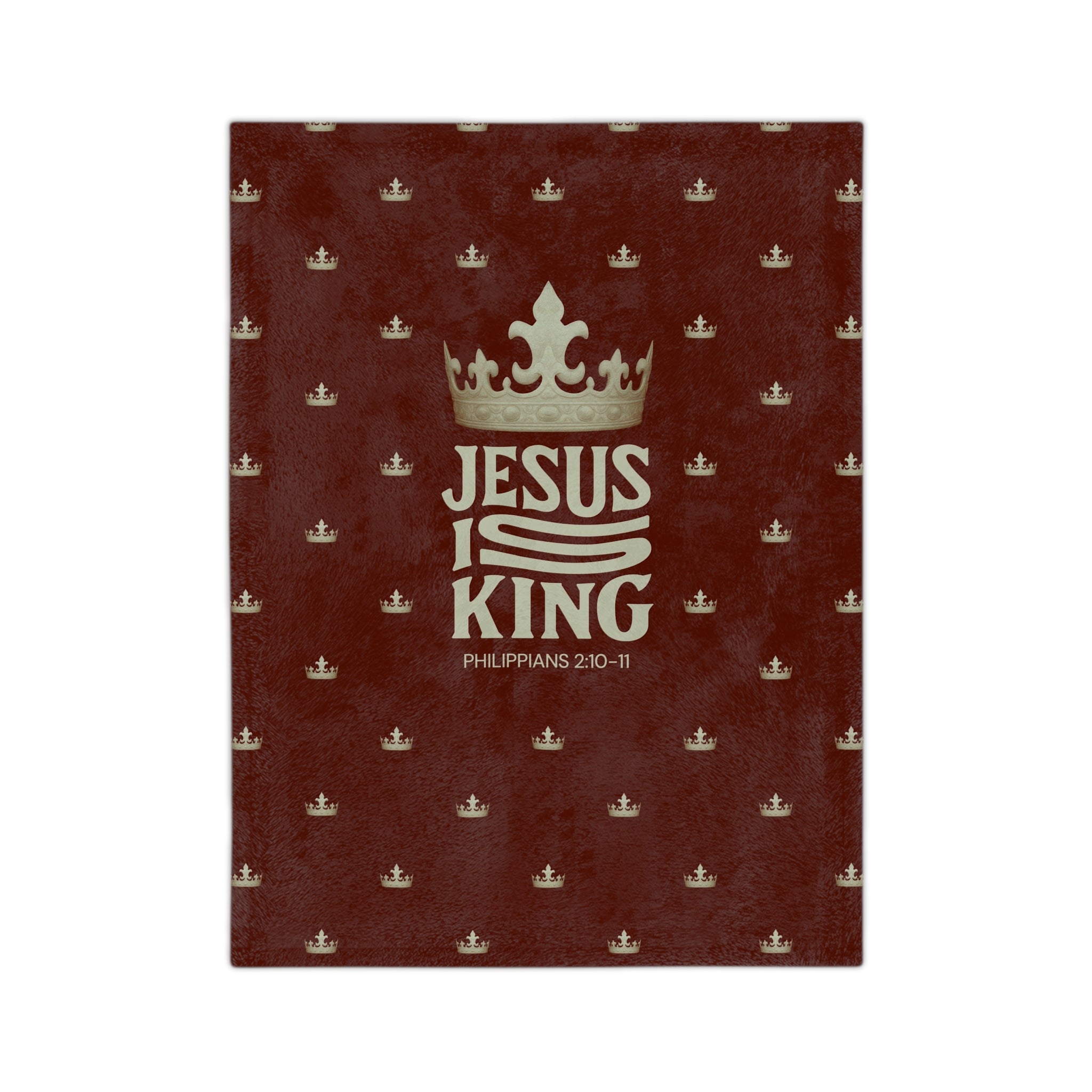 Jesus Is King Velveteen Microfiber Blanket