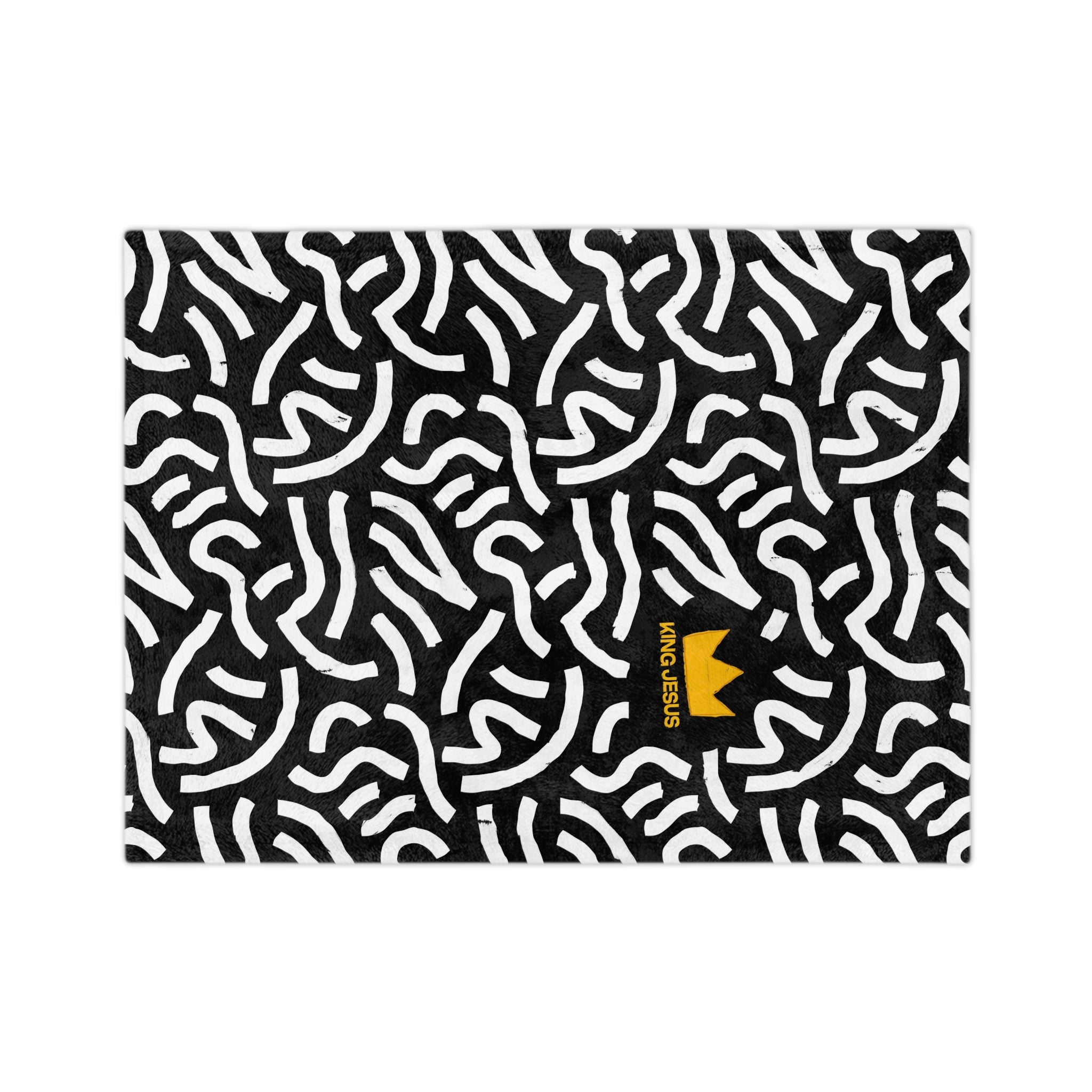 Cozy Velveteen Microfiber Blanket - King Jesus Design