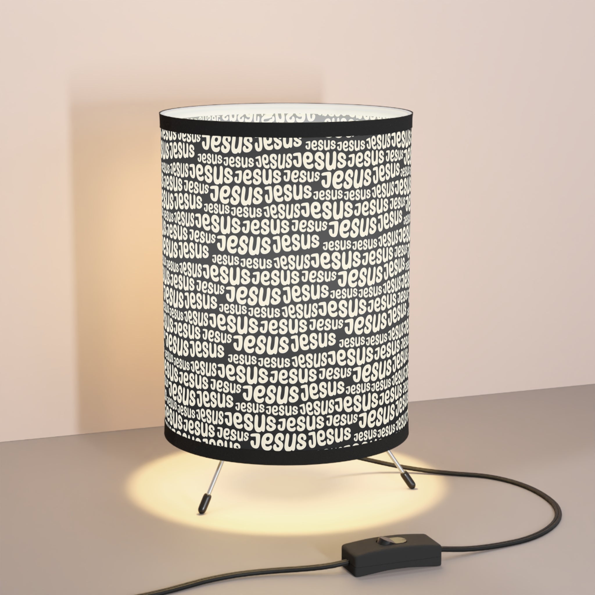 Inspirational Jesus Tripod Lamp