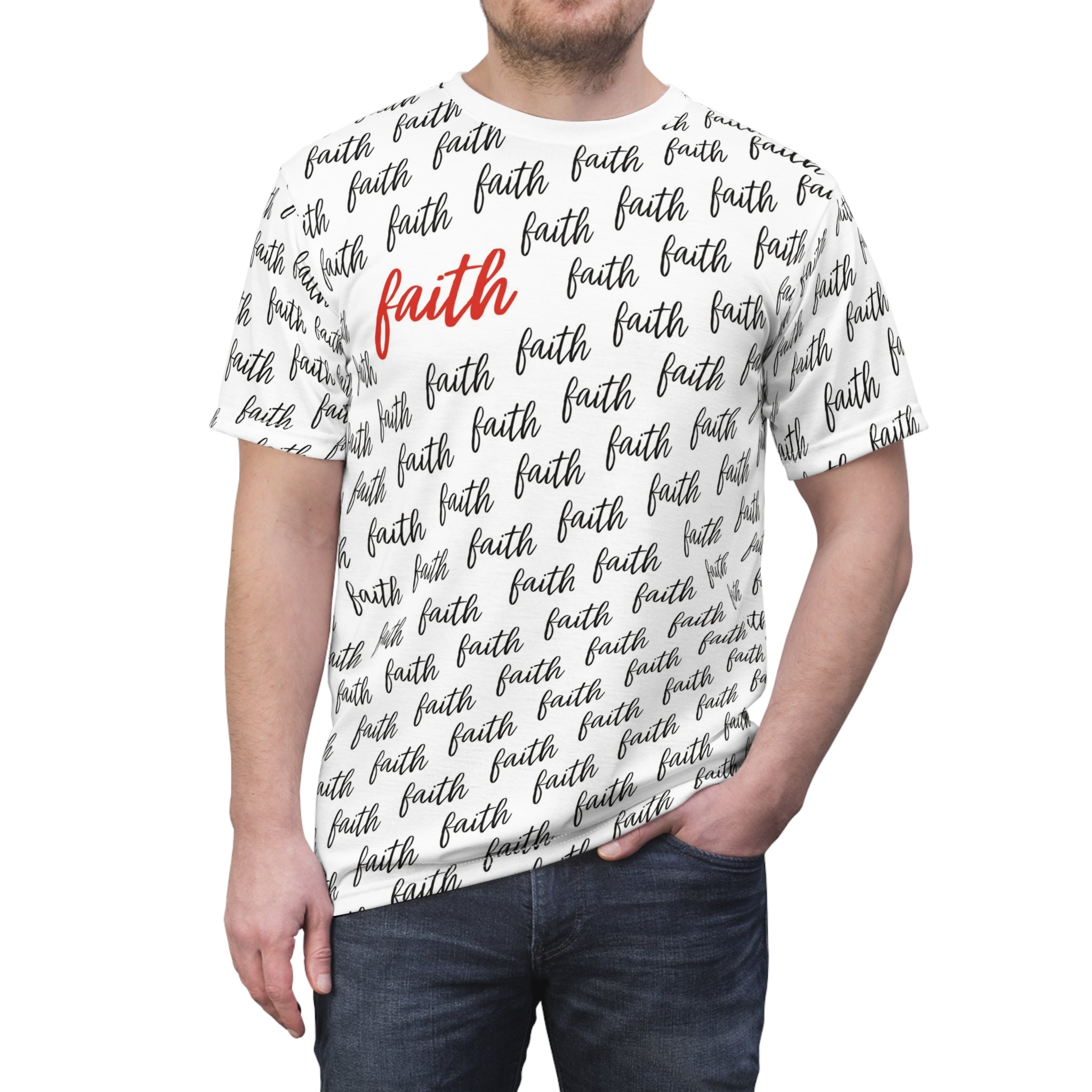 Inspirational Faith Cut & Sew Unisex Tee