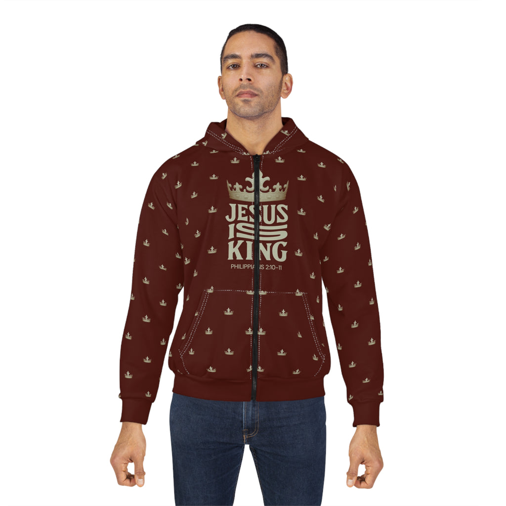 Jesus is King Unisex Zip Hoodie