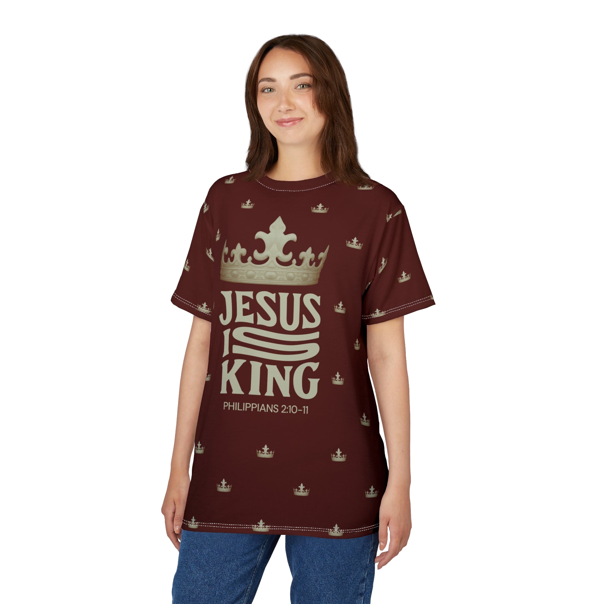 Jesus Is King Crowned Unisex Tee