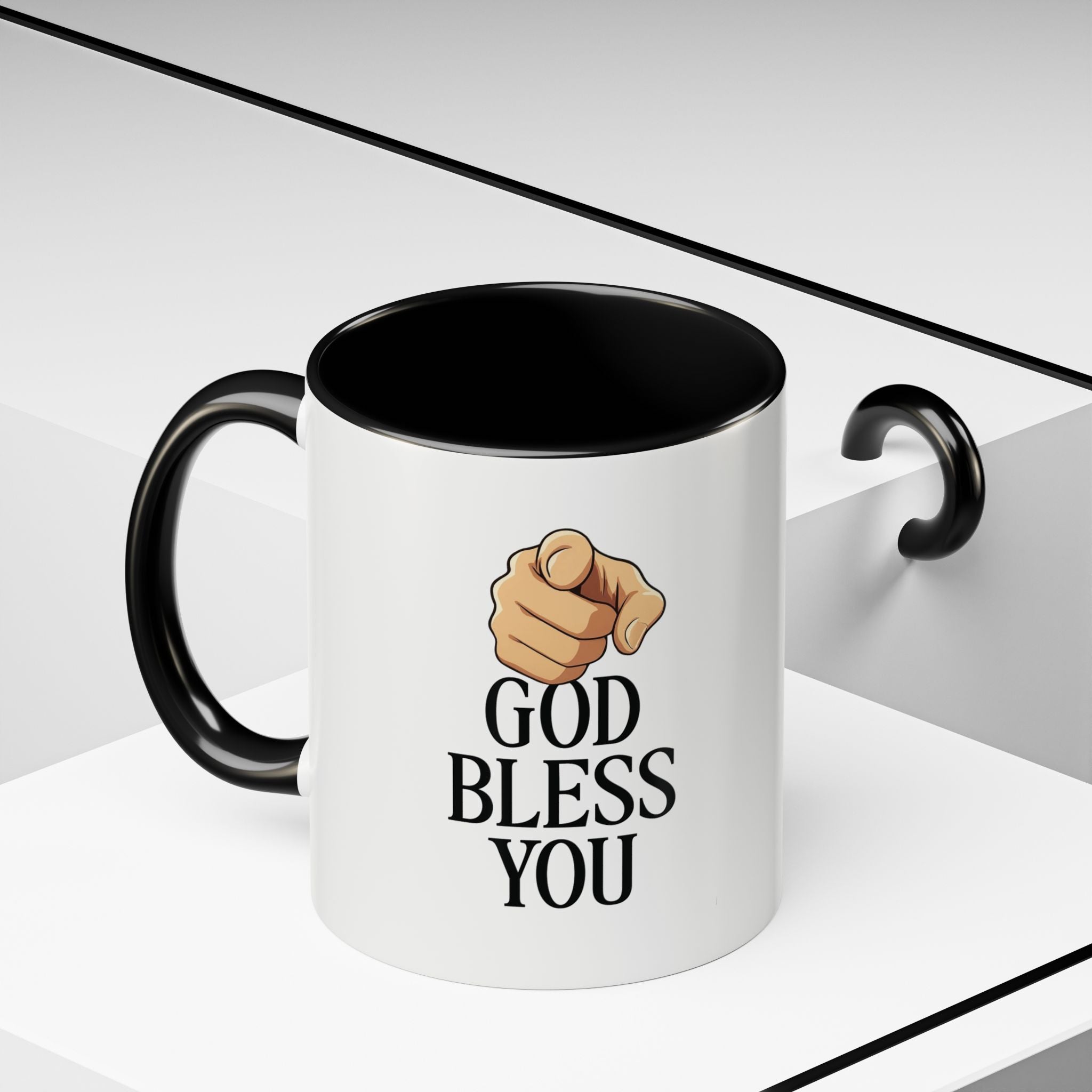 God Bless You Accent Coffee Mug