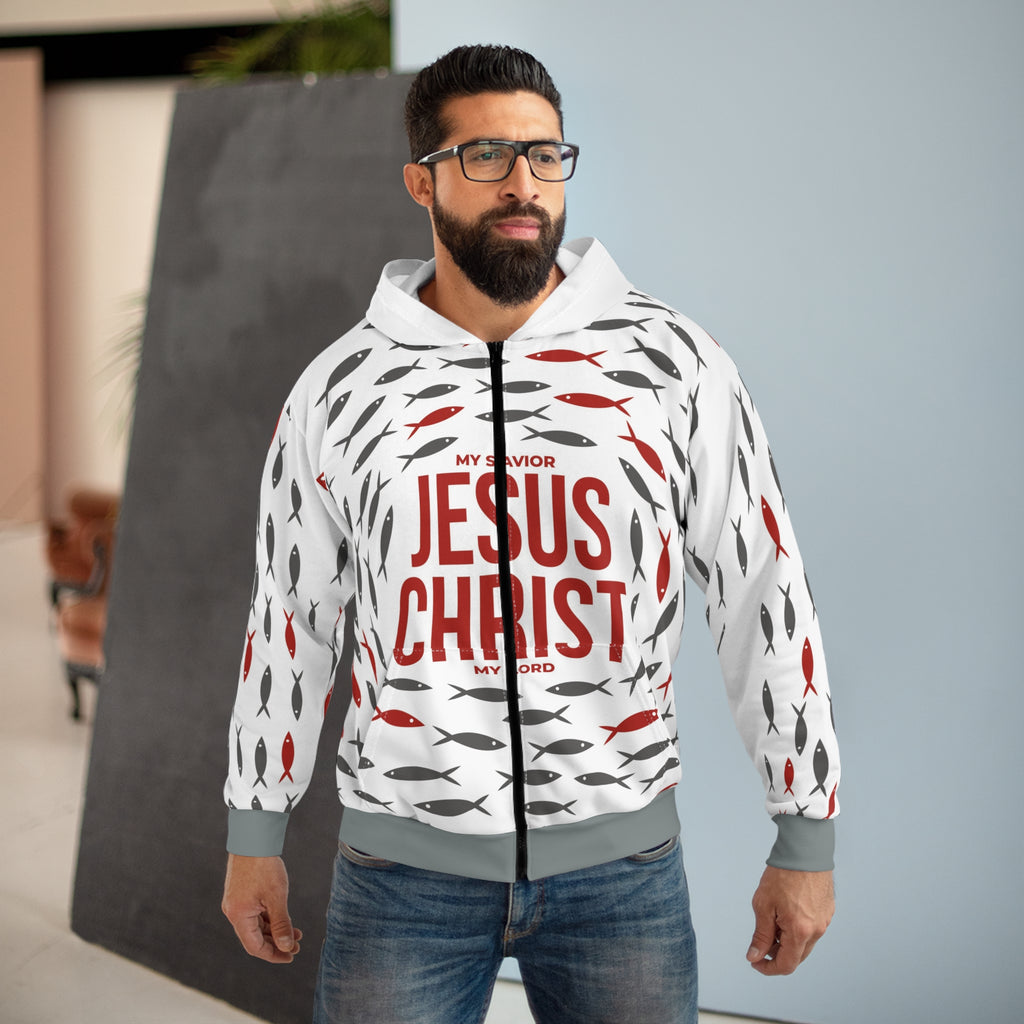 Christian Fish Zip Hoodie