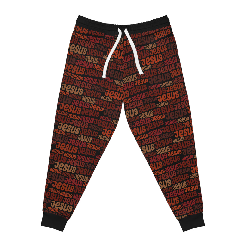 Jesus Pattern Faith-Based Joggers