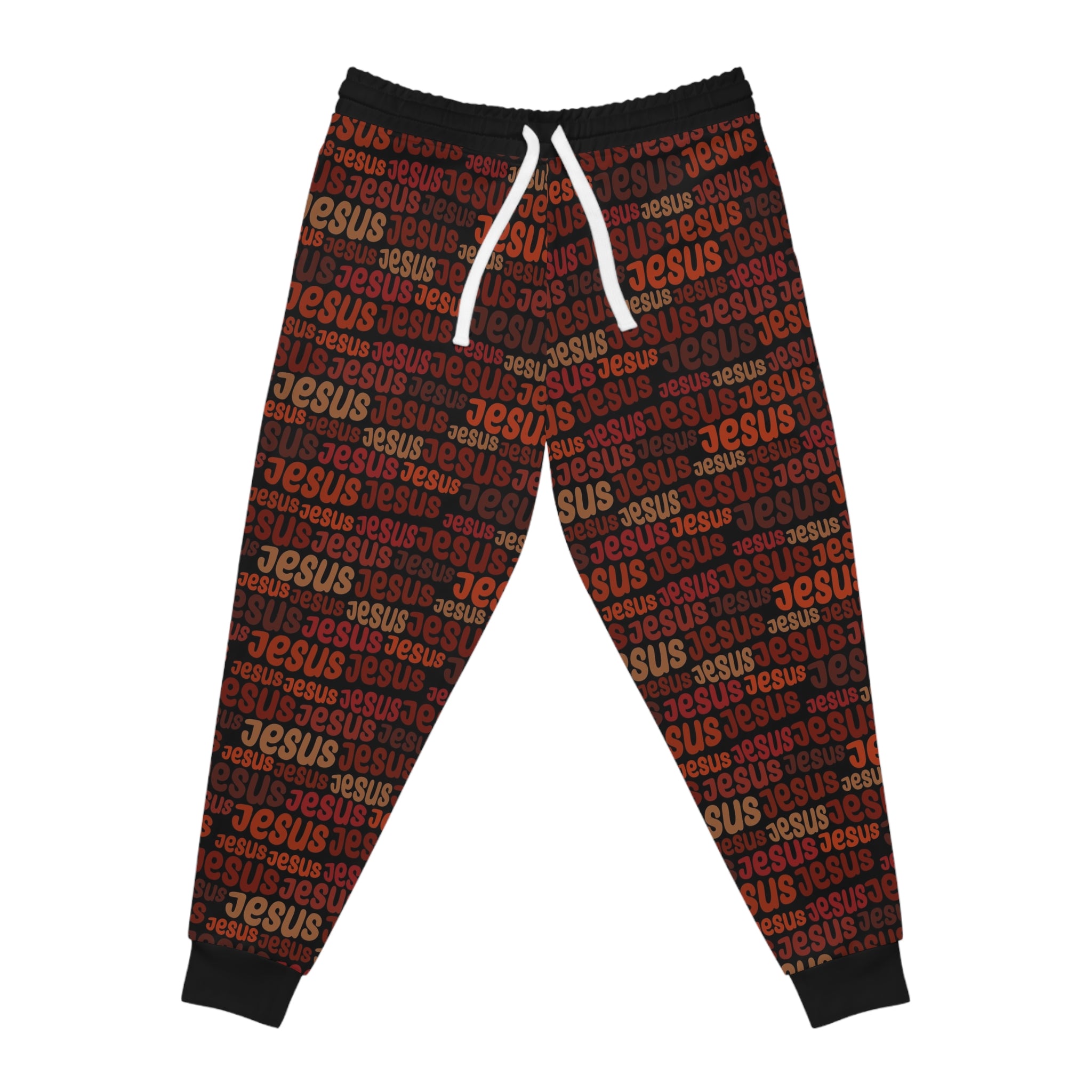 Jesus Pattern Faith-Based Joggers