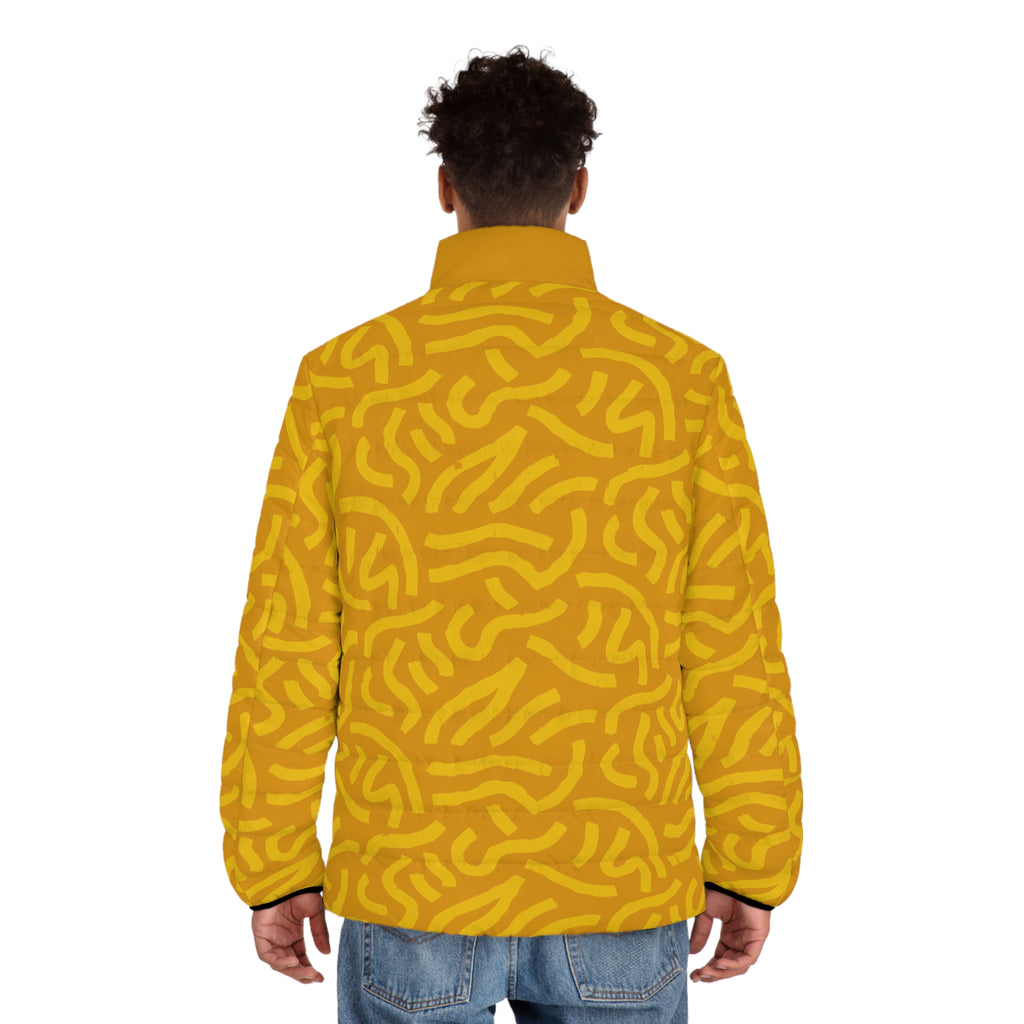 King Jesus Bold Yellow Puffer Jacket