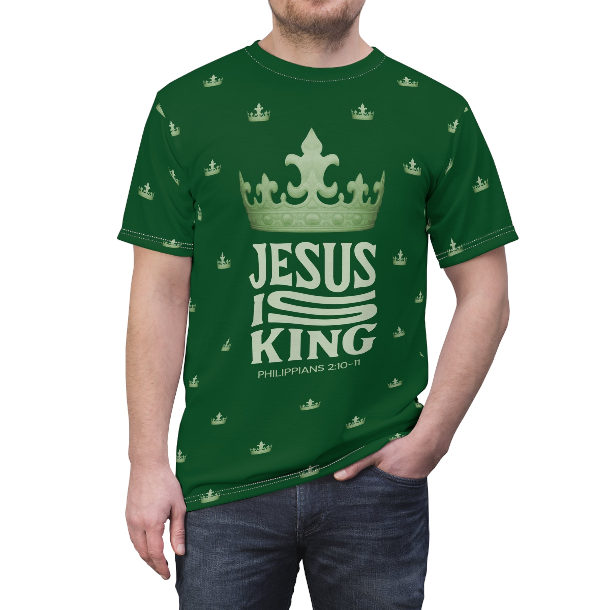 Jesus Is King Crowned Unisex Tee