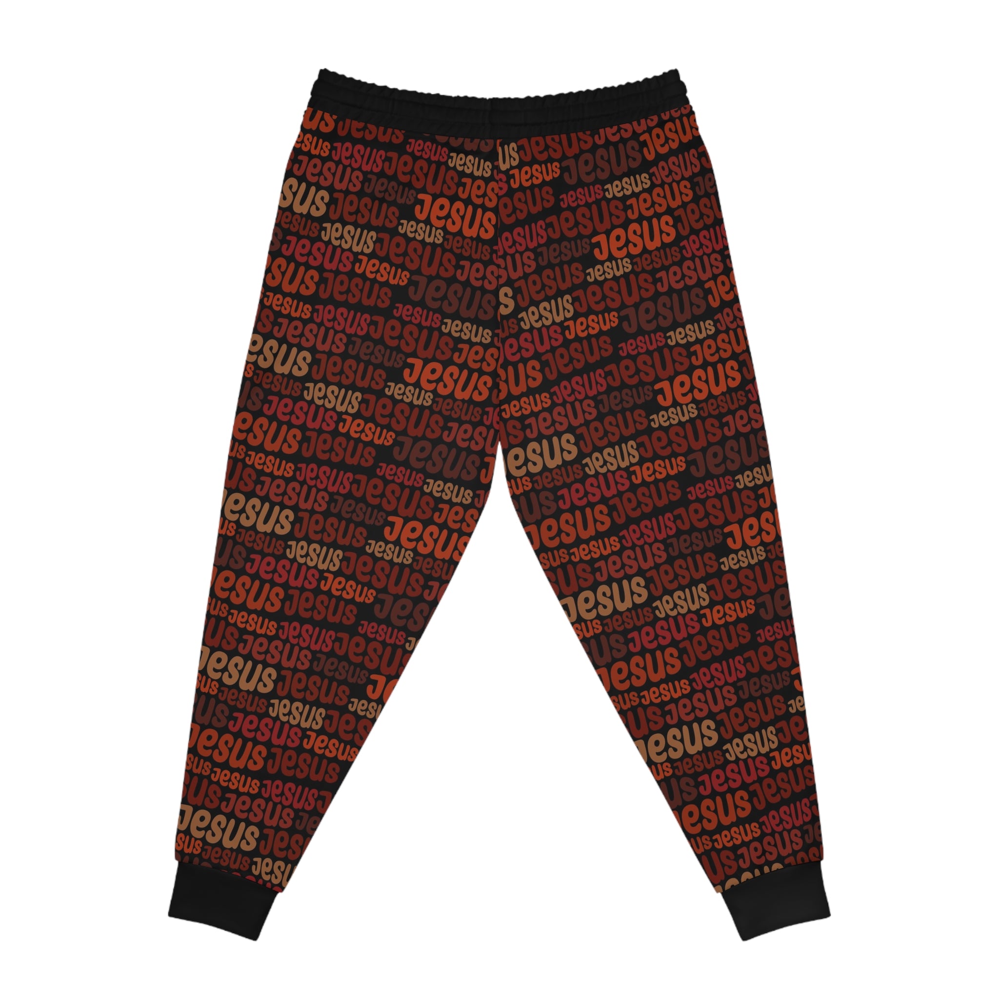 Jesus Pattern Faith-Based Joggers