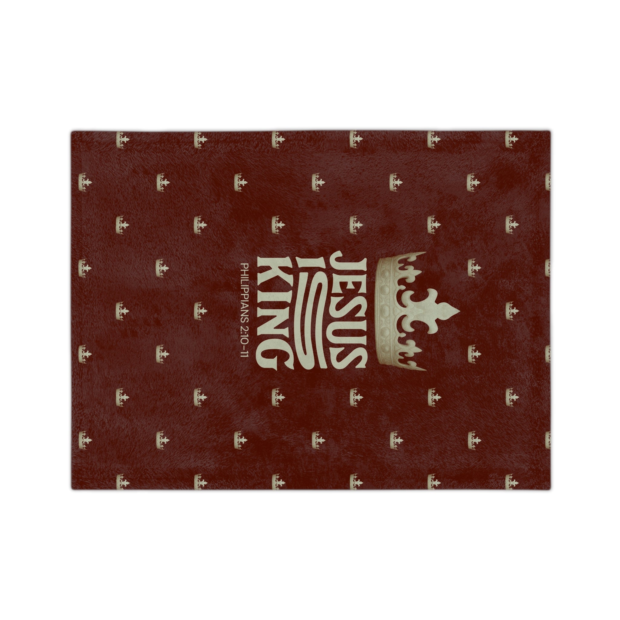 Jesus Is King Velveteen Microfiber Blanket