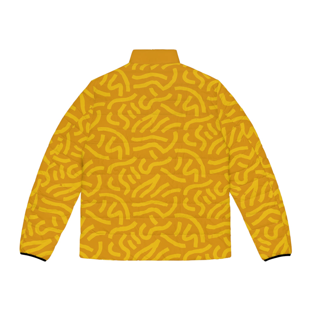 King Jesus Bold Yellow Puffer Jacket