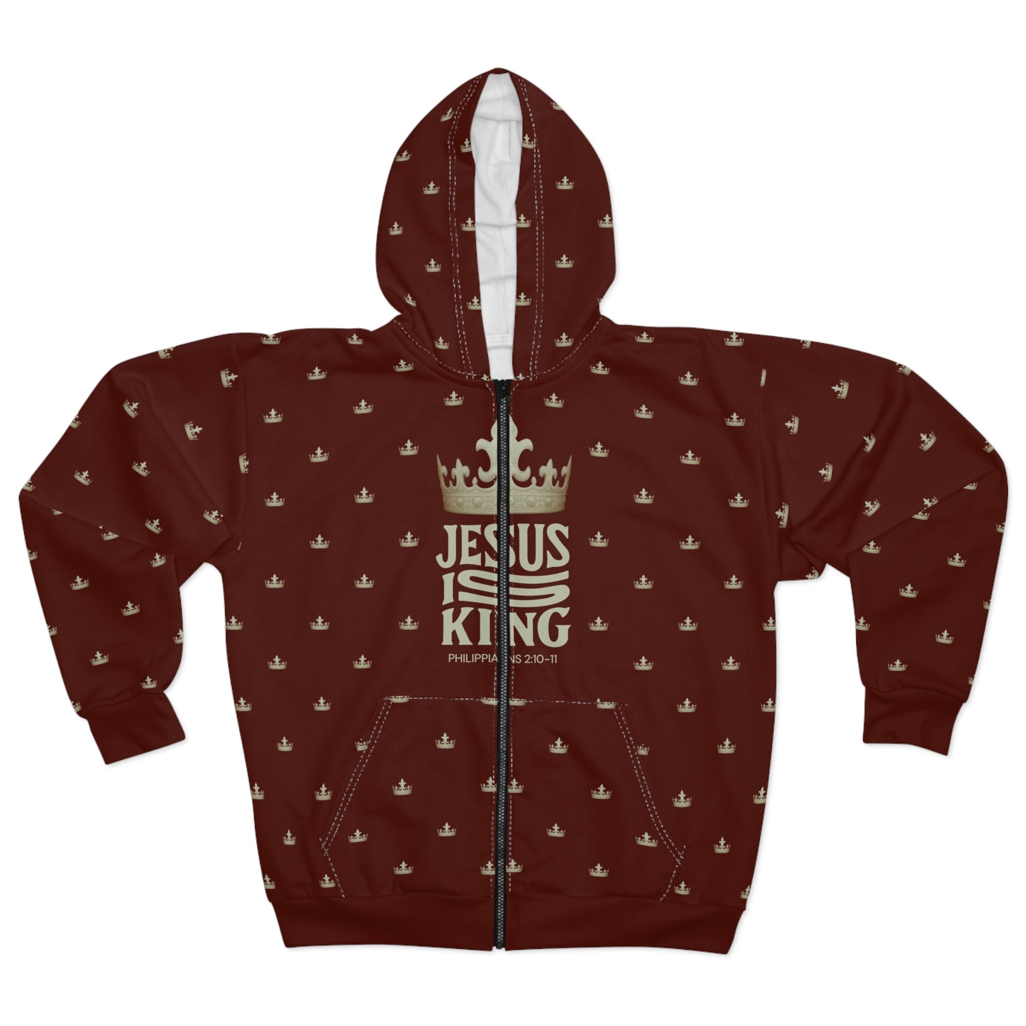 Jesus is King Unisex Zip Hoodie