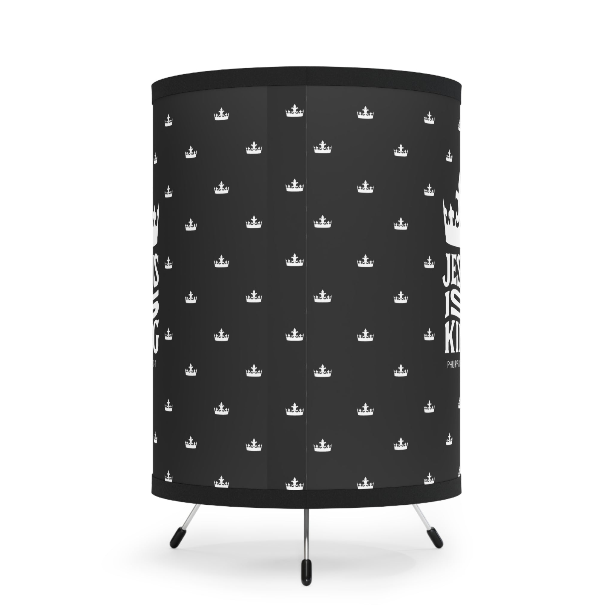 Stylish Tripod Lamp – Jesus is King Design
