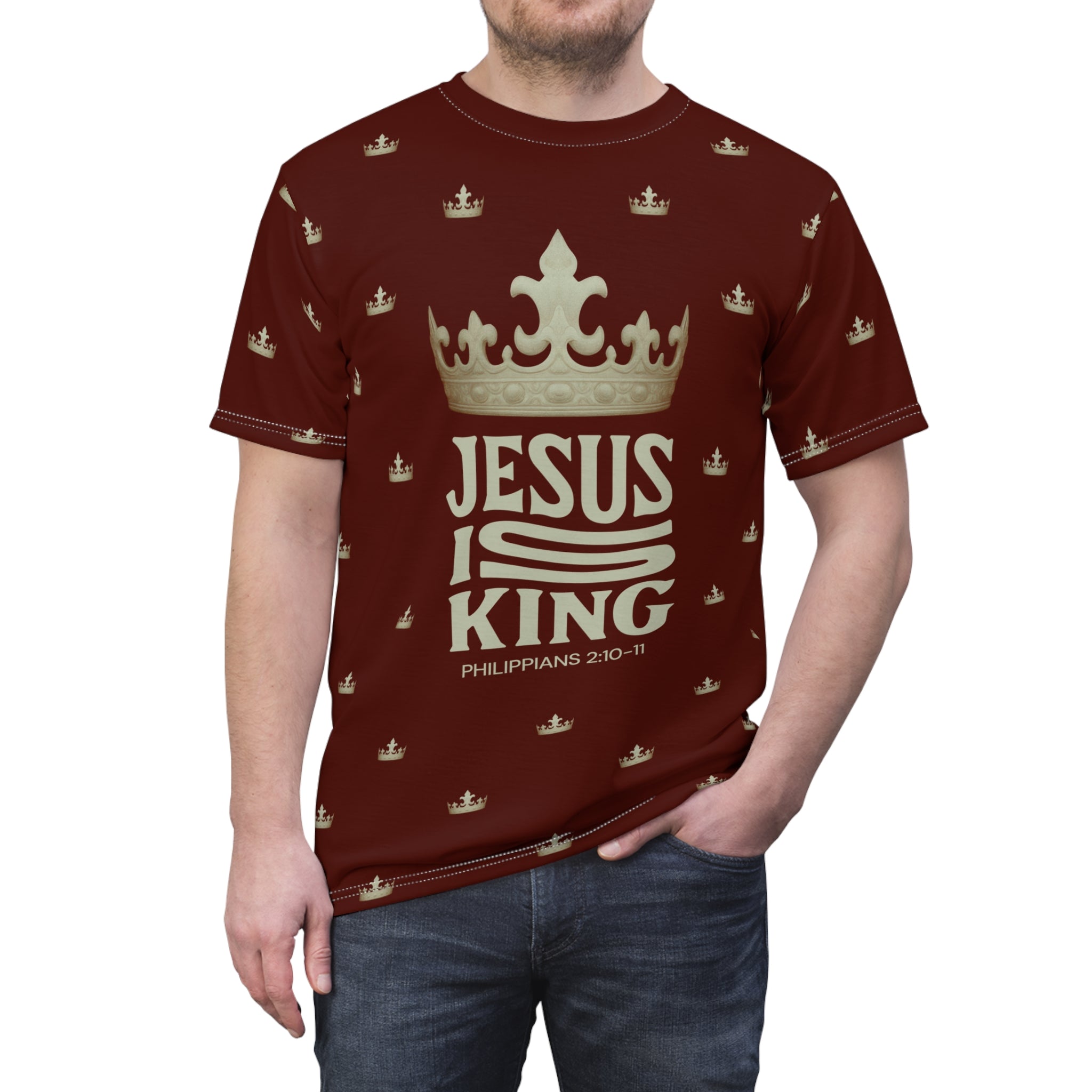 Jesus Is King Crowned Unisex Tee