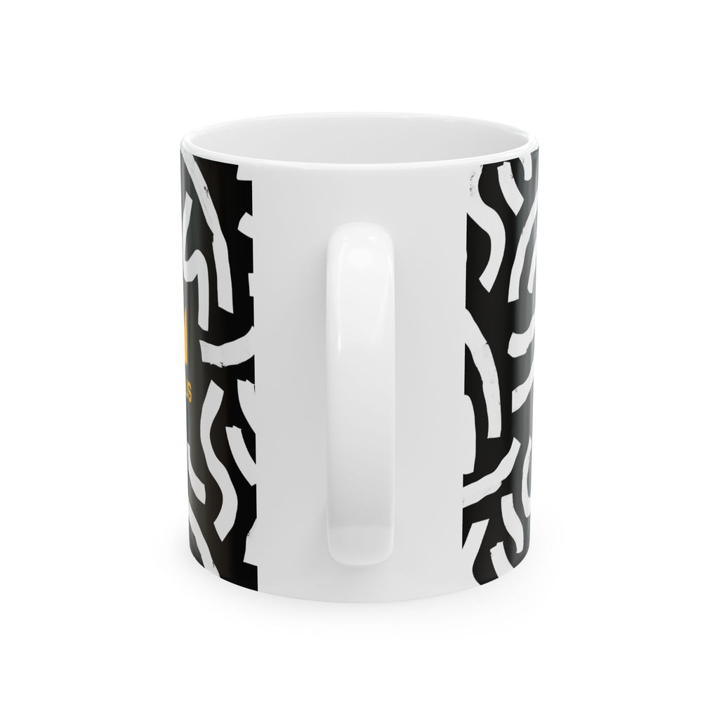 King Jesus Modern Abstract Ceramic Mug