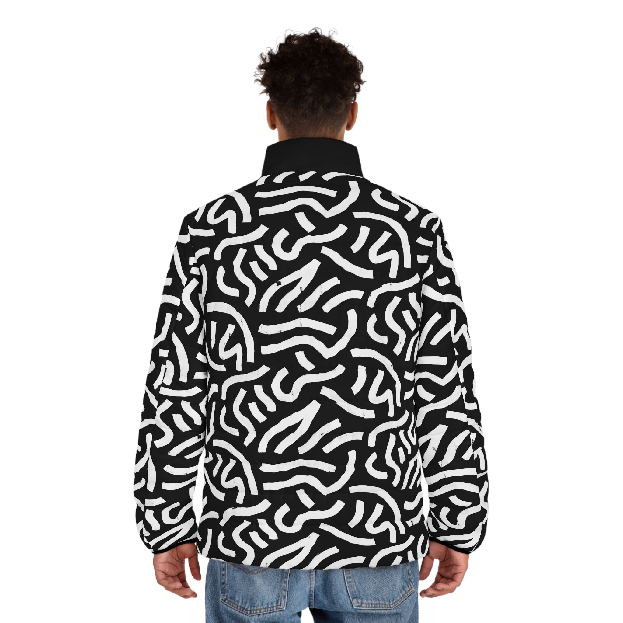 King Jesus All‑Over Print Men’s Puffer Jacket