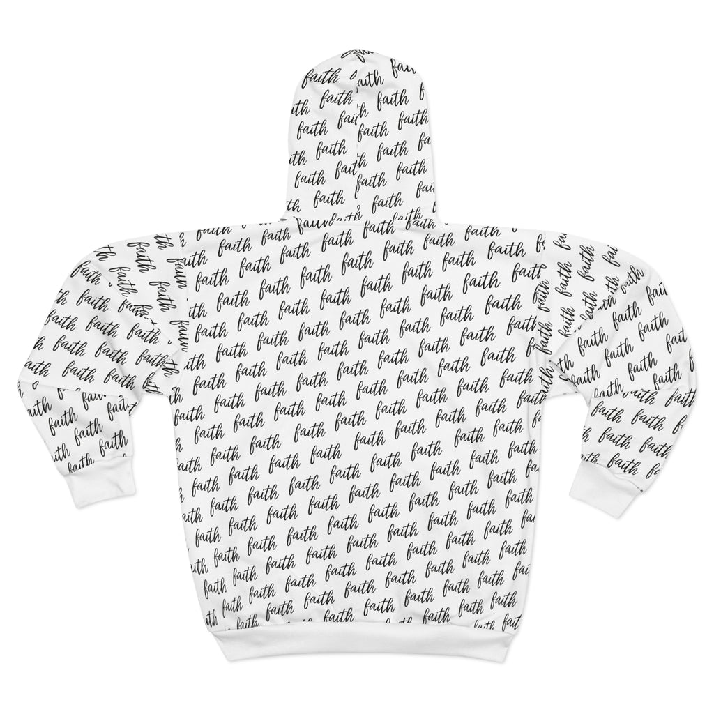 Faith Pattern Unisex Zip Hoodie