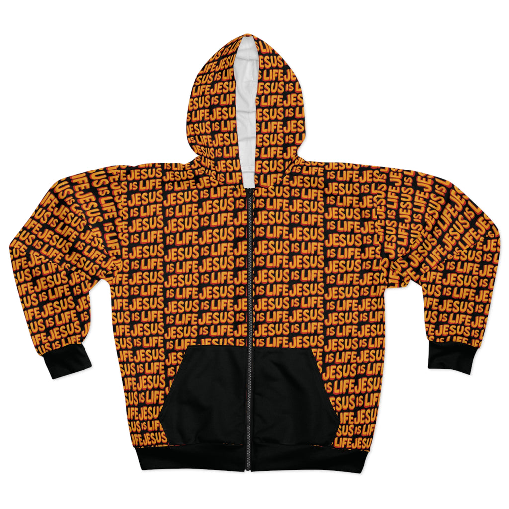 "Jesus is Life" Unisex Zip-Up Hoodie