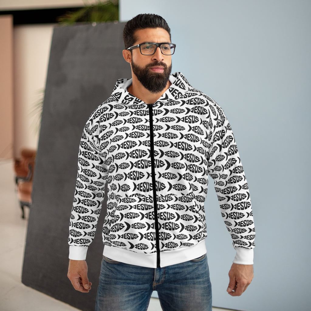 Jesus Fish Unisex Zip Hoodie