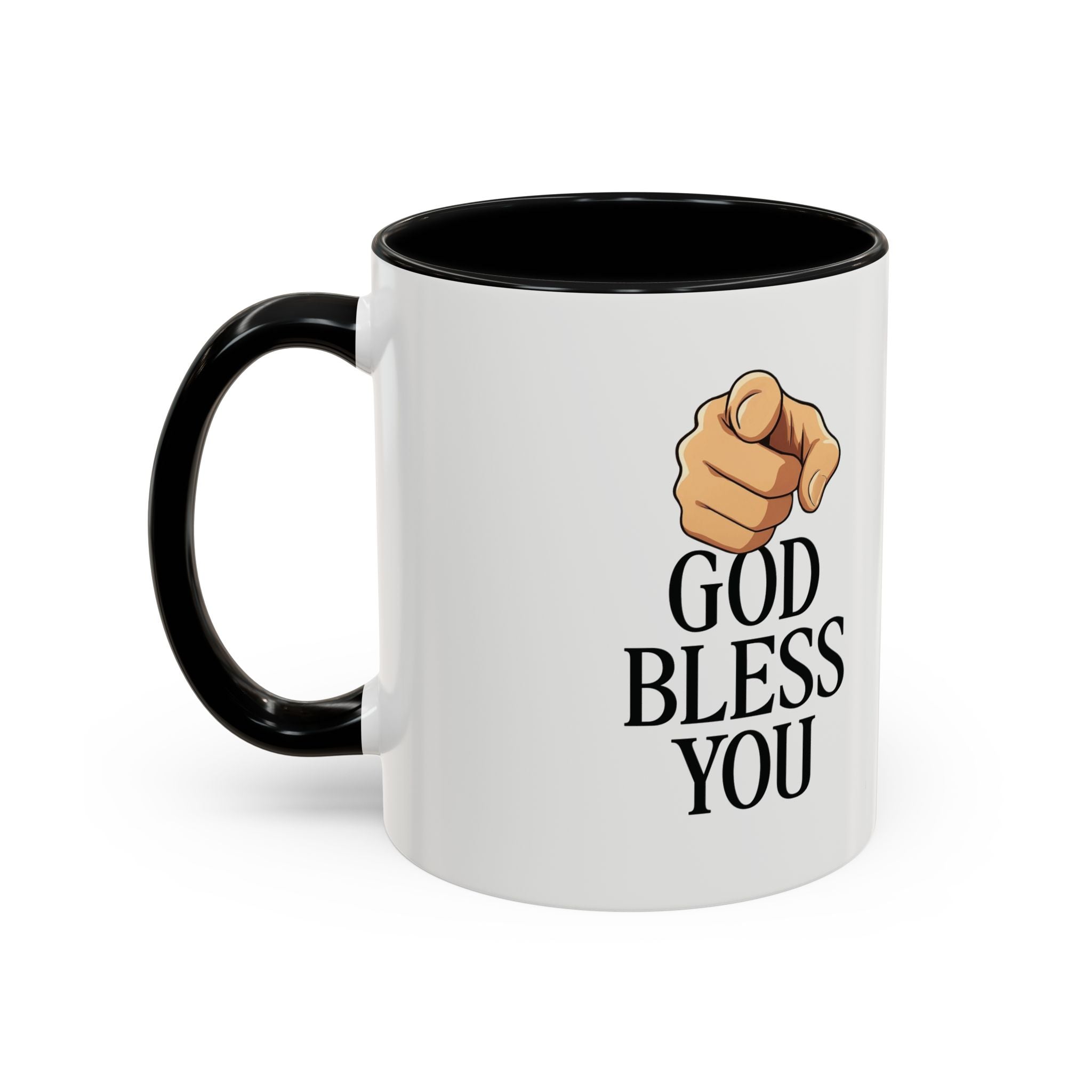 God Bless You Accent Coffee Mug
