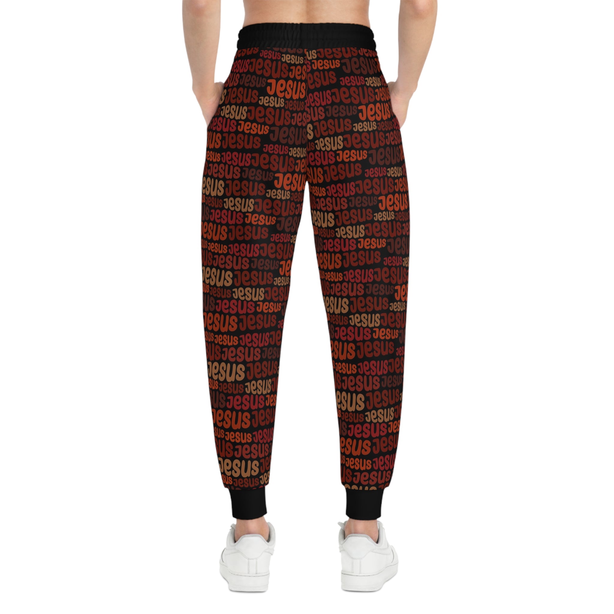 Jesus Pattern Faith-Based Joggers