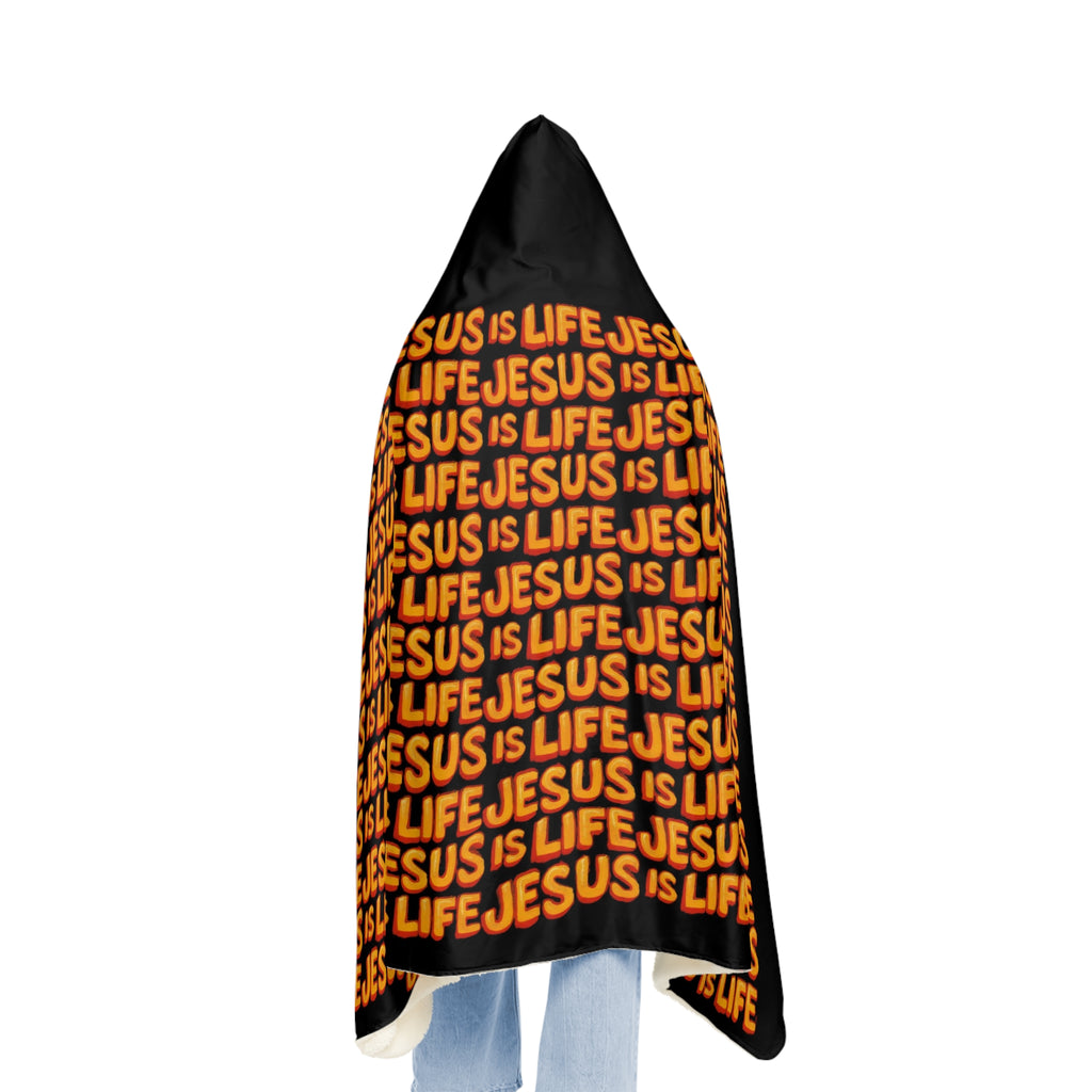 Cozy Snuggle Blanket with “Jesus Is Life” Design