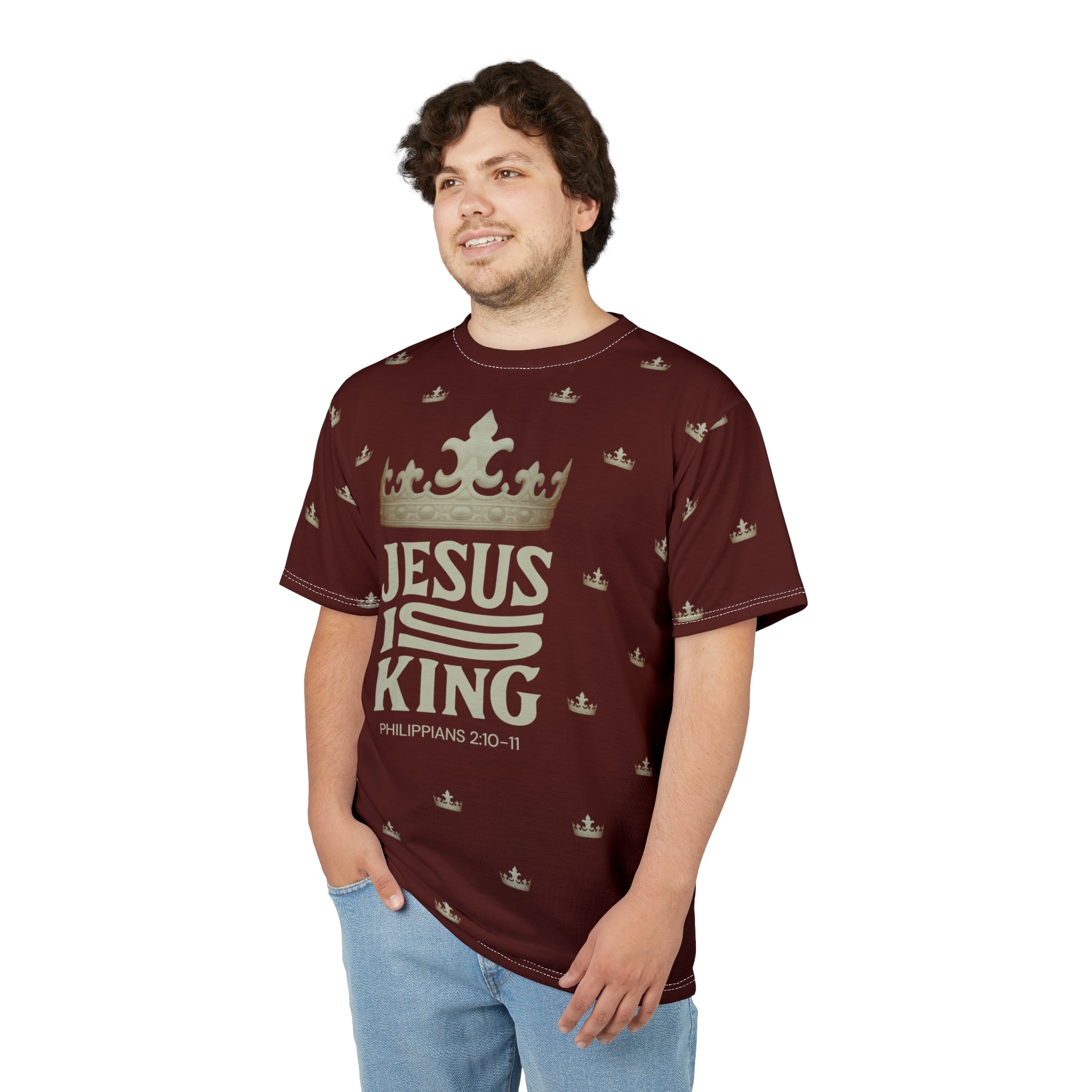 Jesus Is King Crowned Unisex Tee